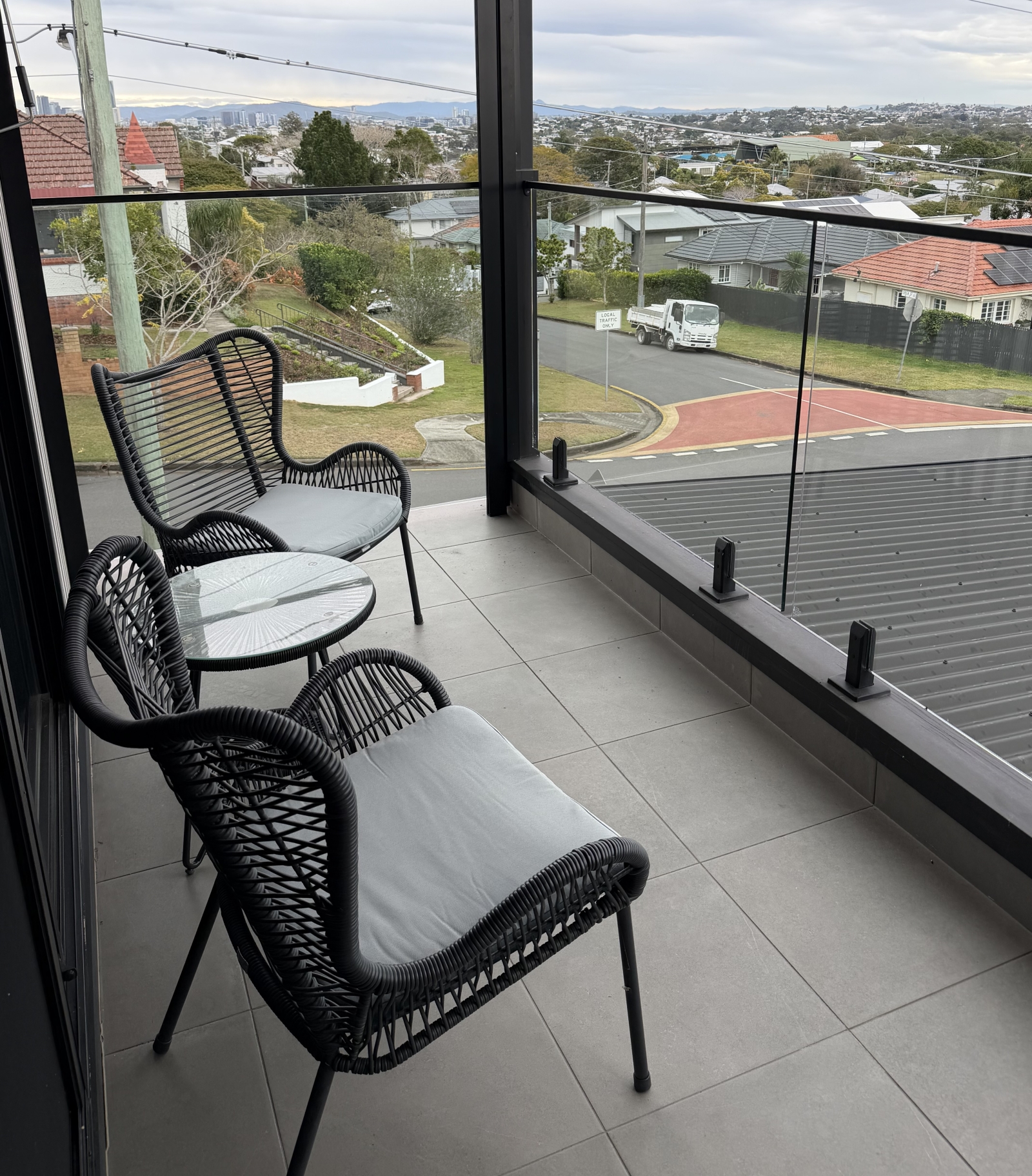 Vista para a cidade na bela Brisbane. Atualmente só hospitalidade.