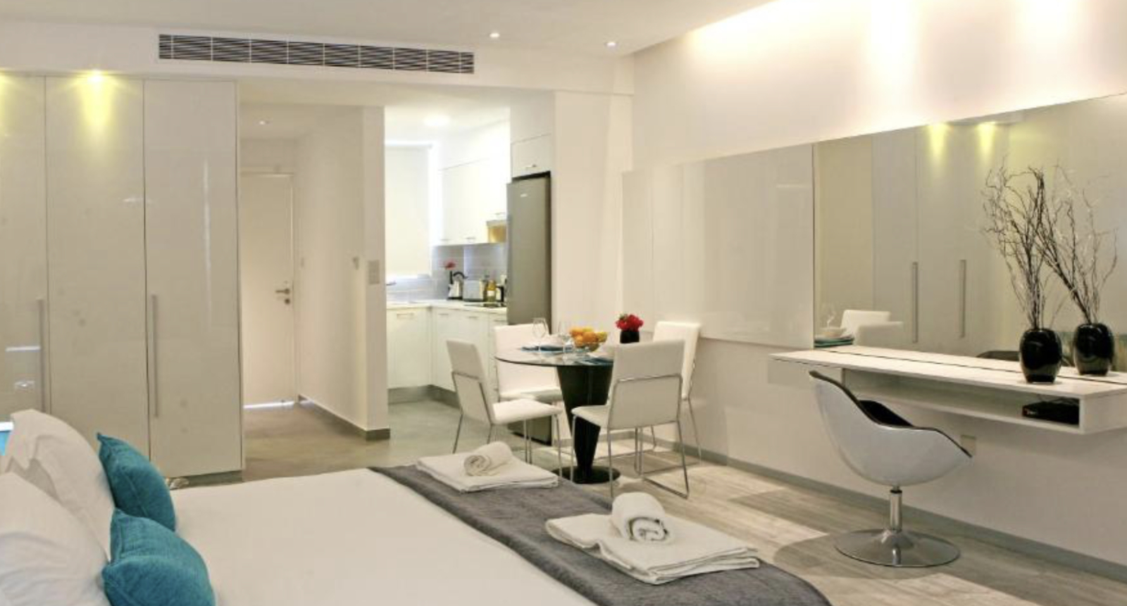 Apartamento de um quarto a 600 metros do mar