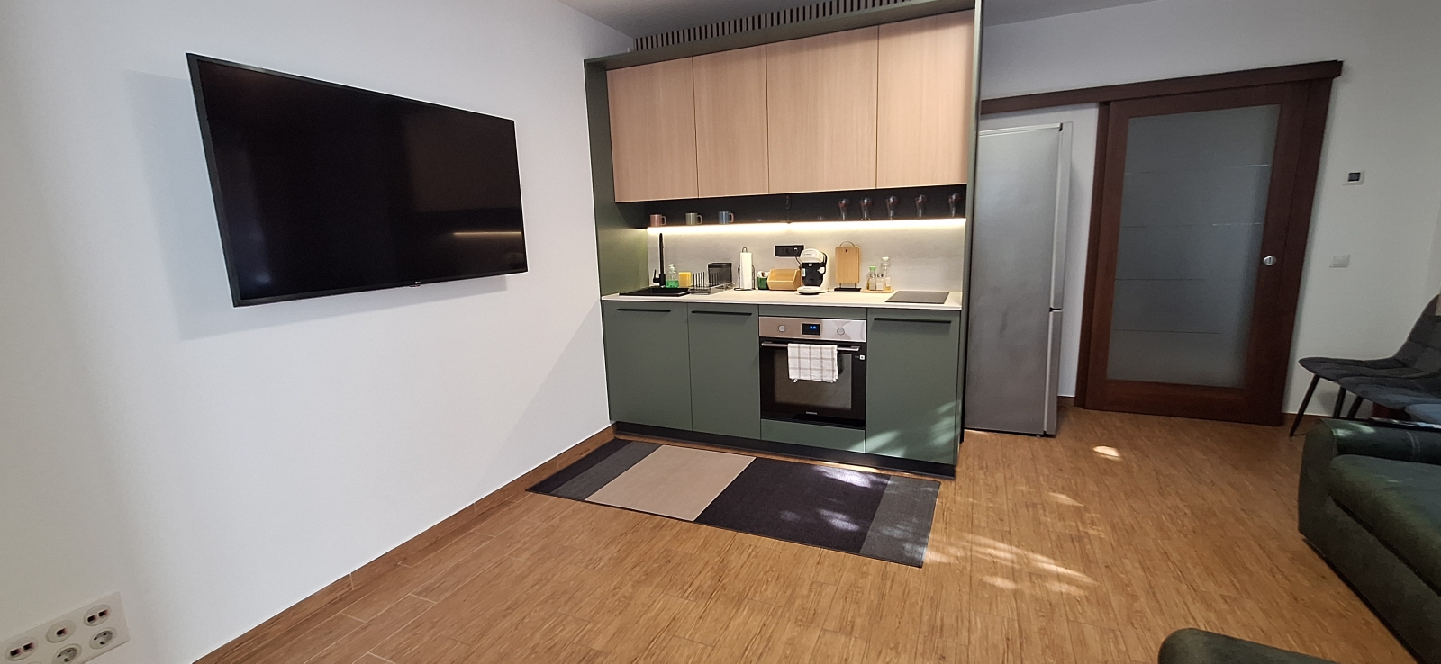 Apartamento de 1 quarto cercado pela natureza
