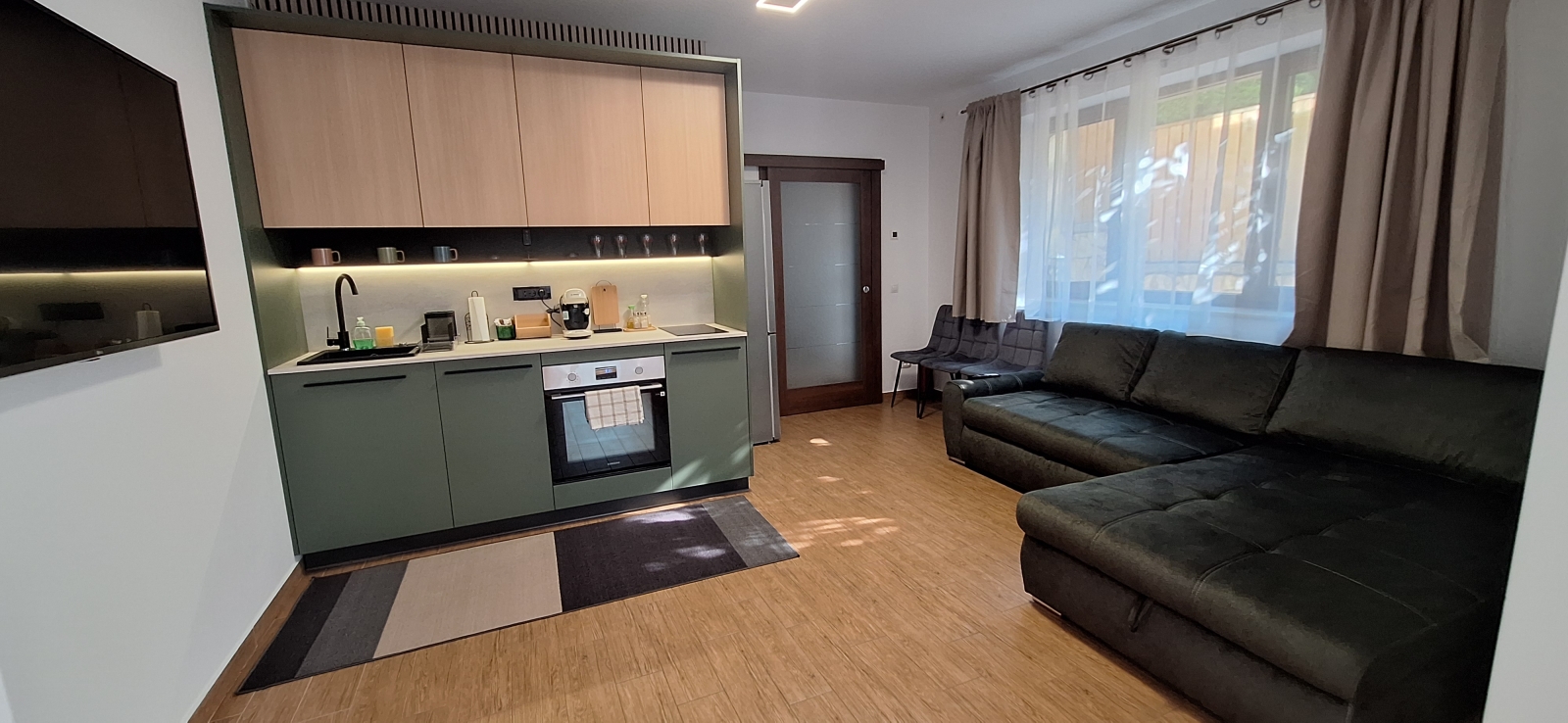 Apartamento de 1 quarto cercado pela natureza