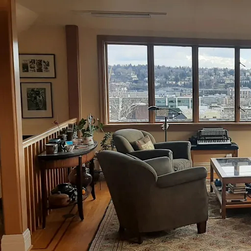 We watch the Seattle Space Needle Fireworks from our living room every New Year's Eve!