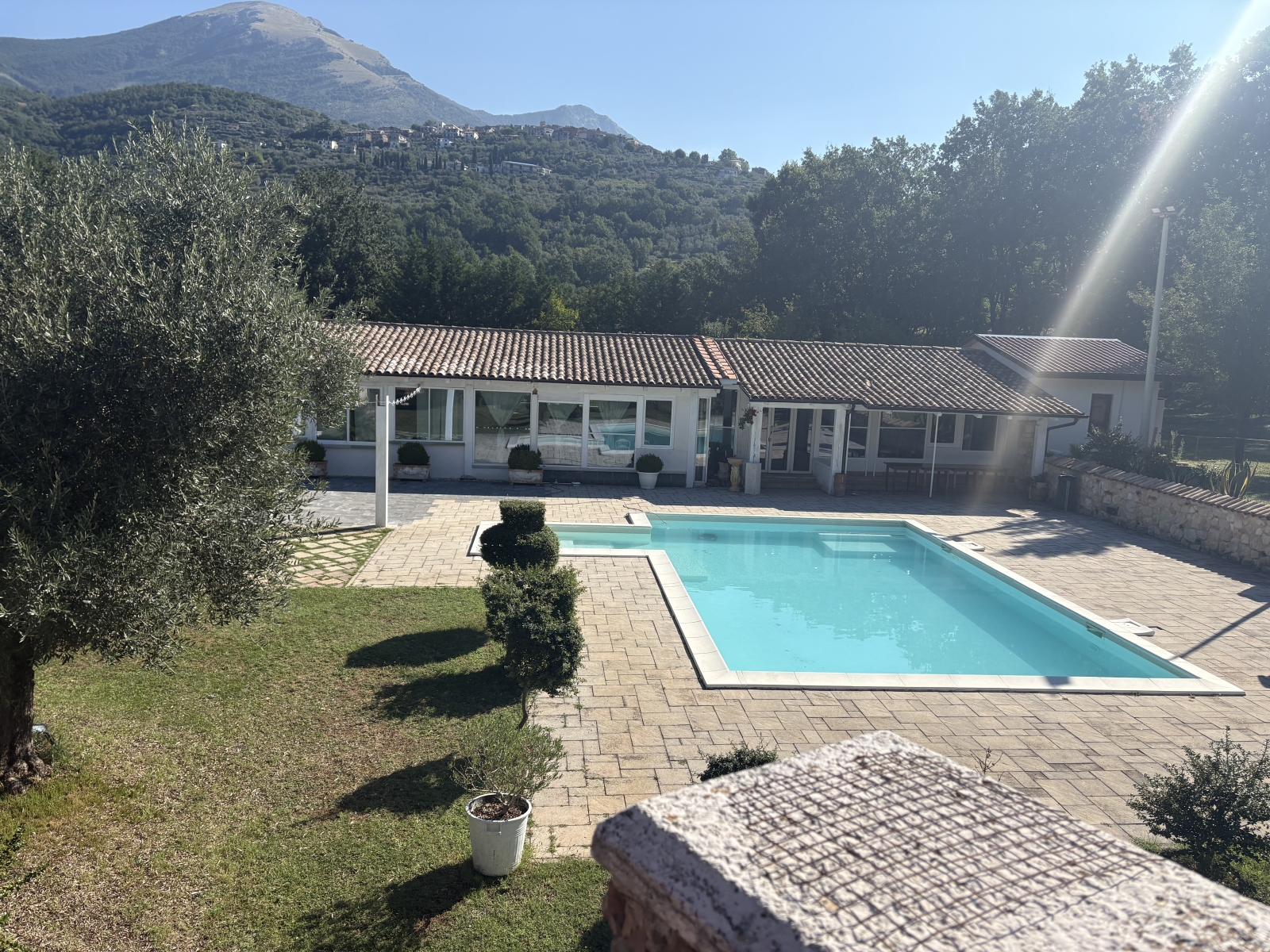 Villa italiana con piscina y espacio para eventos en Vico nel Lazio
