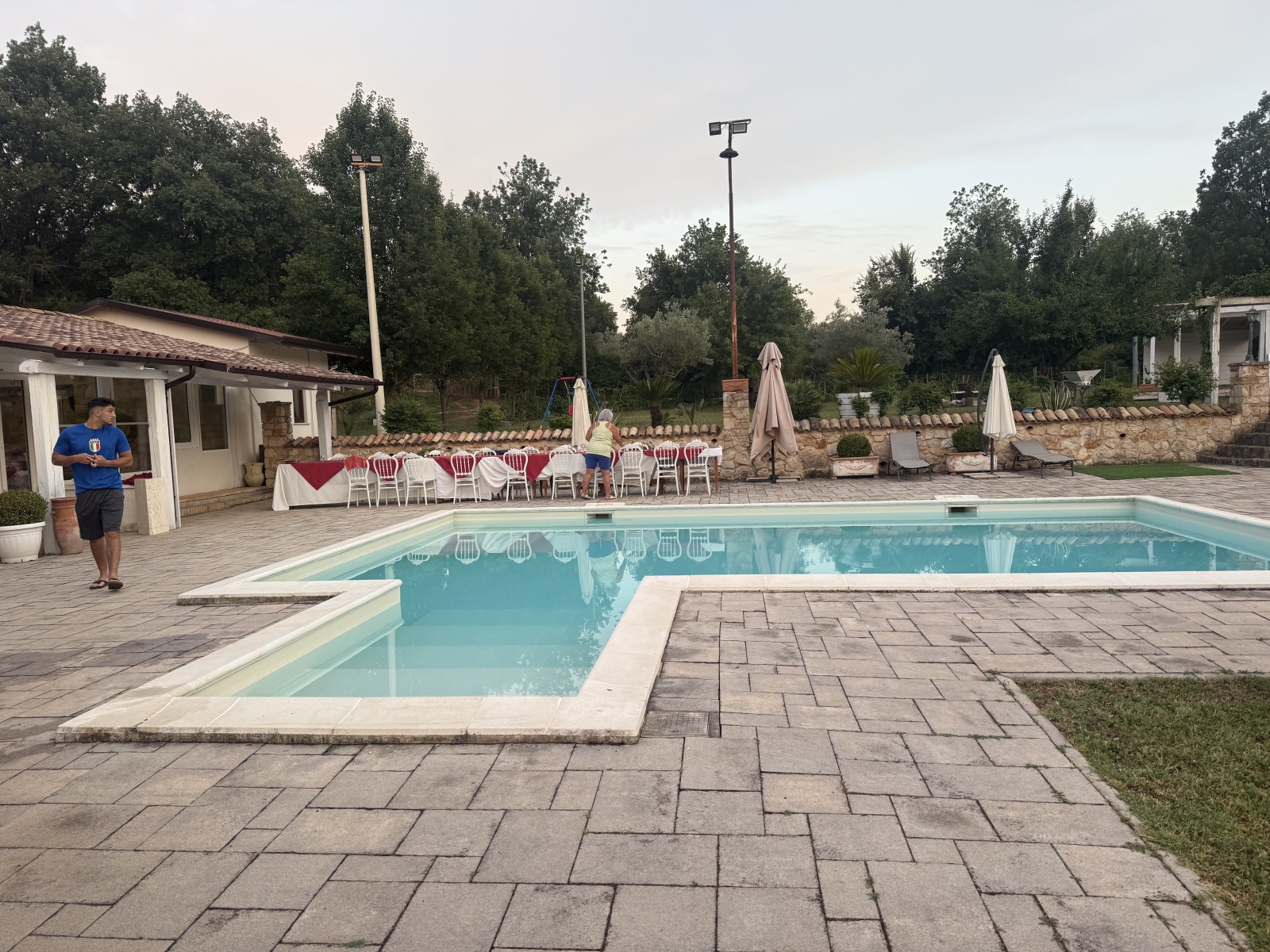 Villa italiana con piscina y espacio para eventos en Vico nel Lazio