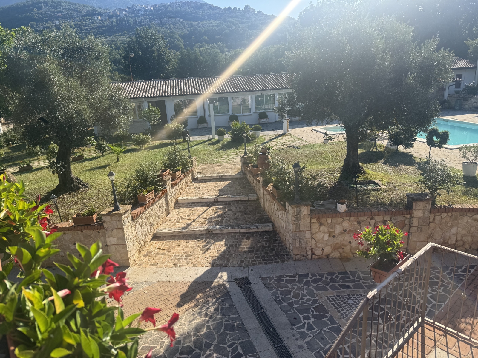 Villa italiana con piscina y espacio para eventos en Vico nel Lazio