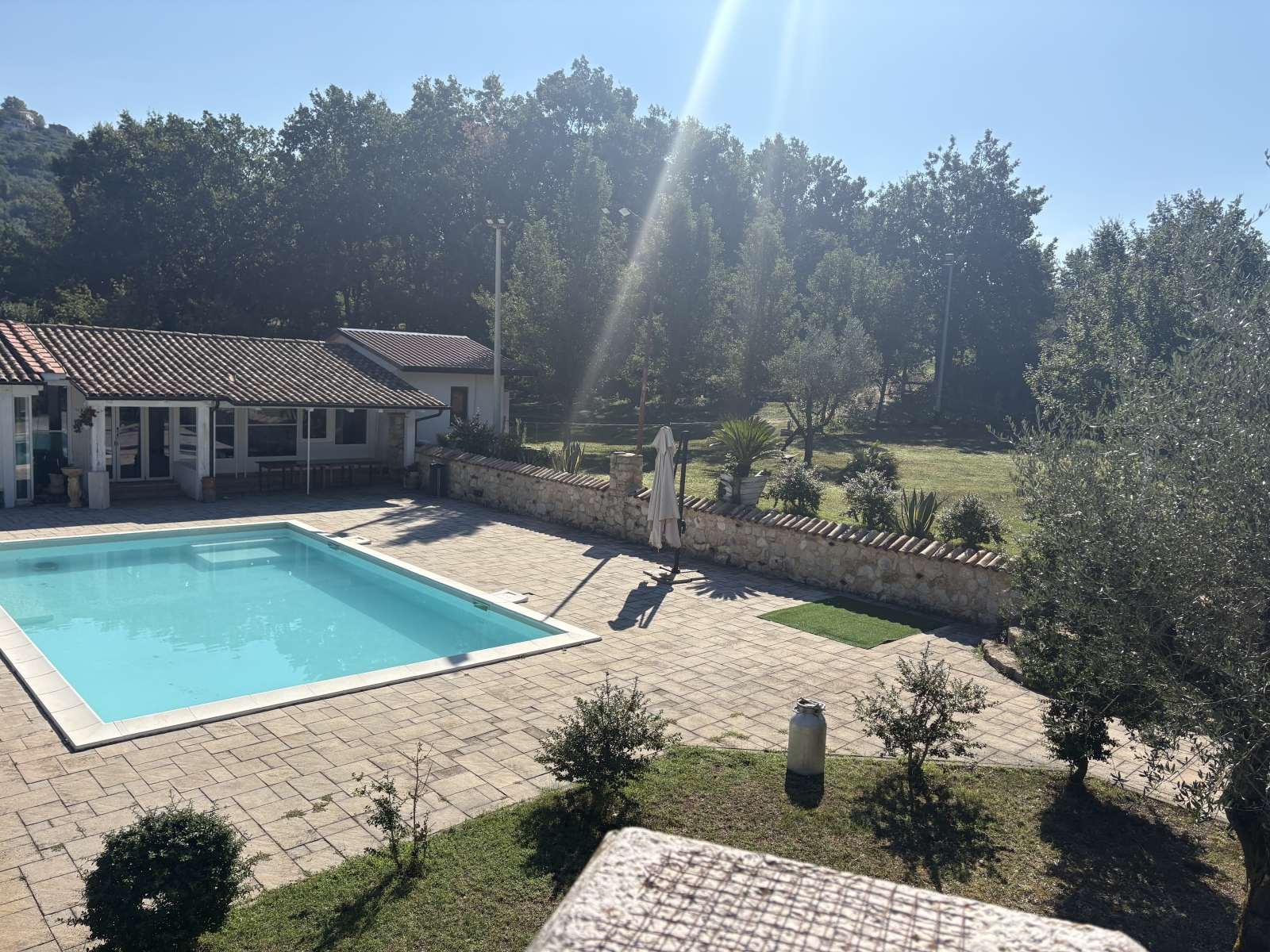 Villa italiana con piscina y espacio para eventos en Vico nel Lazio