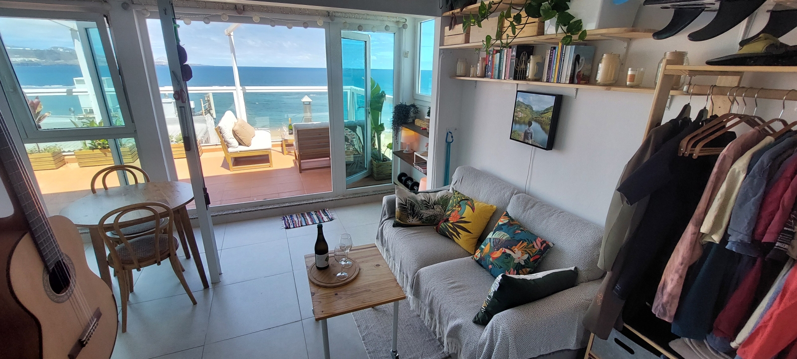 Penthouse d’une chambre avec vue sur la plage de Las Canteras