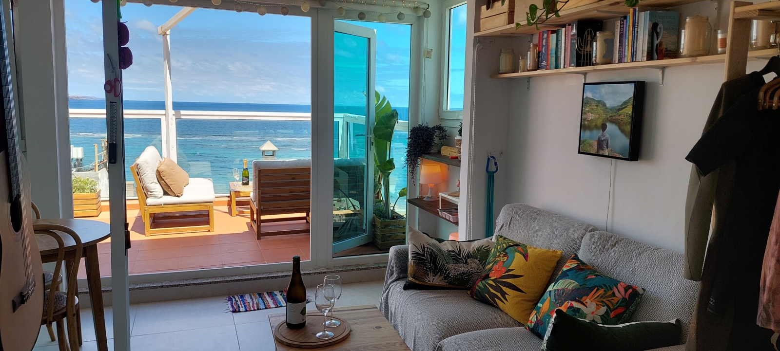 Penthouse d’une chambre avec vue sur la plage de Las Canteras