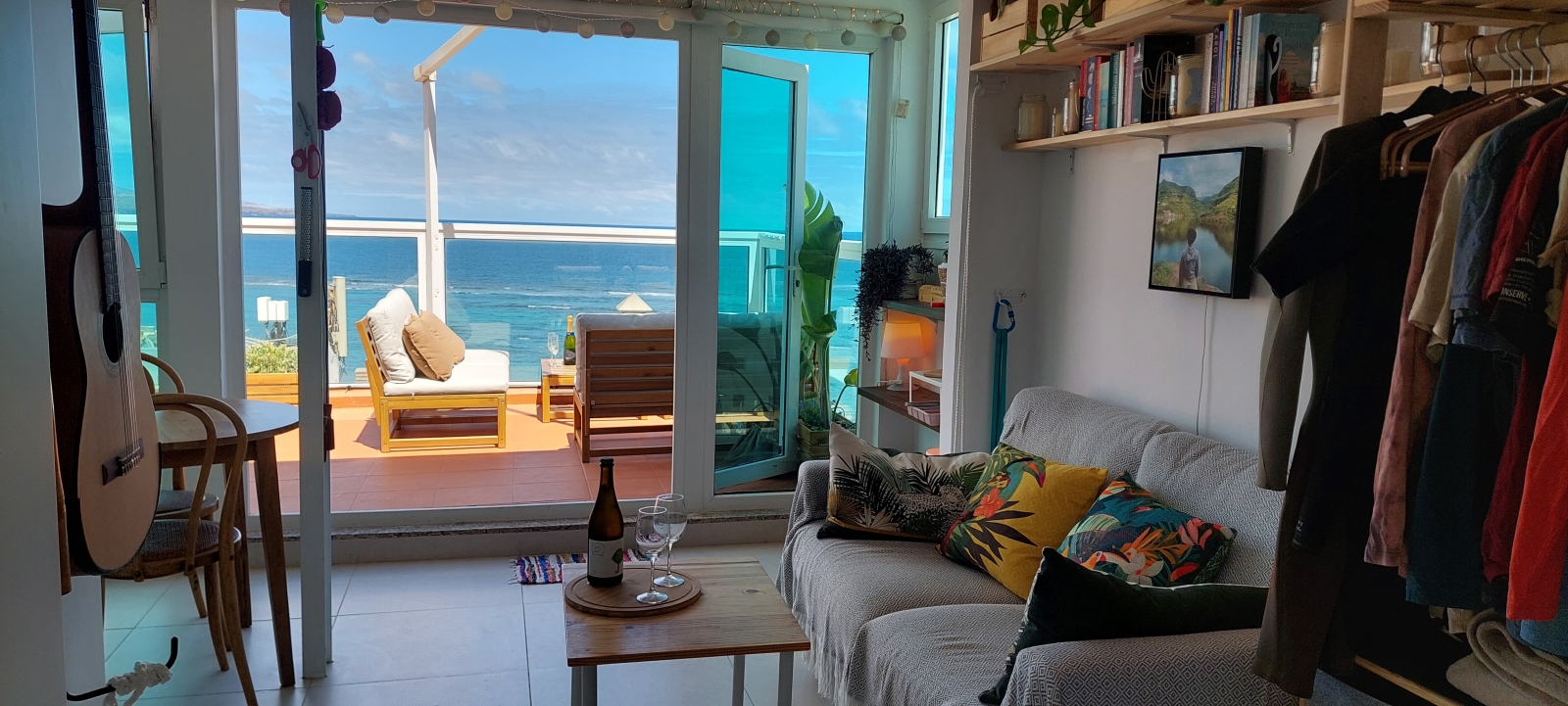 Penthouse d’une chambre avec vue sur la plage de Las Canteras