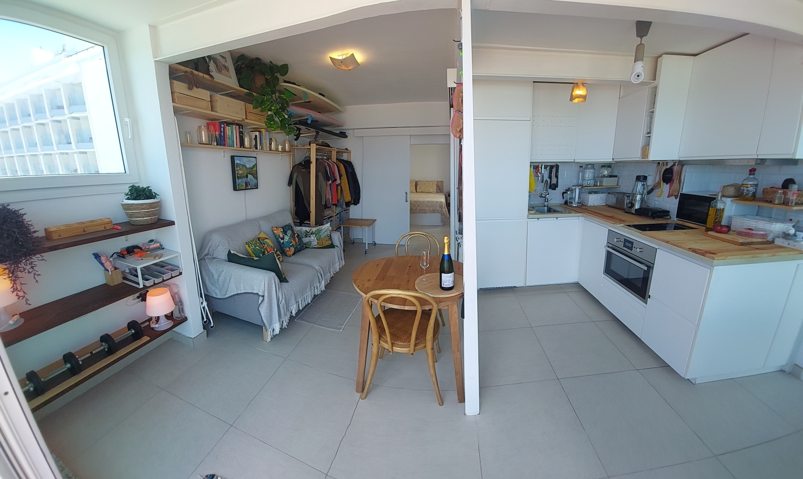 Penthouse d’une chambre avec vue sur la plage de Las Canteras