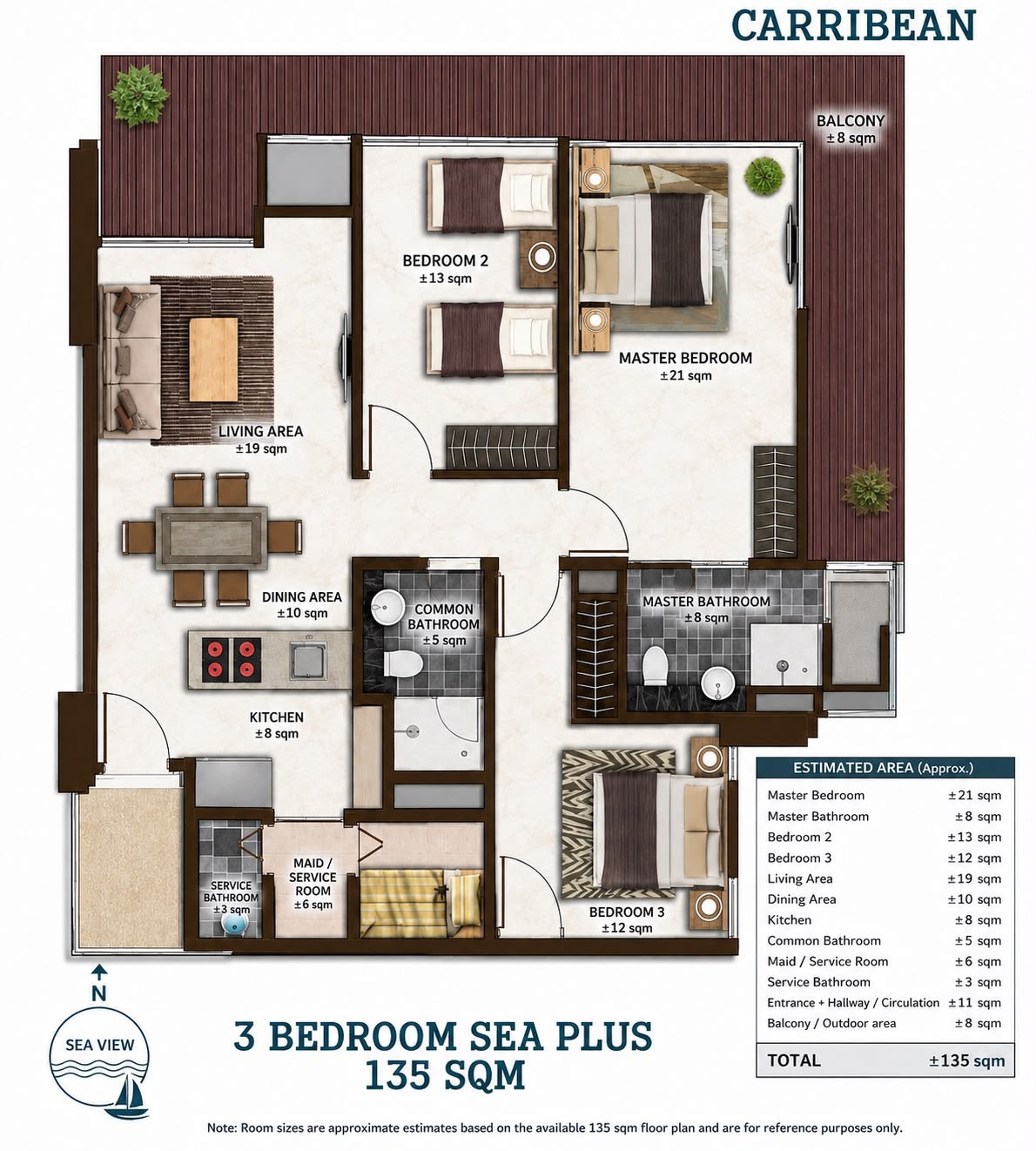 Magnifique appartement familial de luxe dans le quartier dynamique de PIK à Jakarta