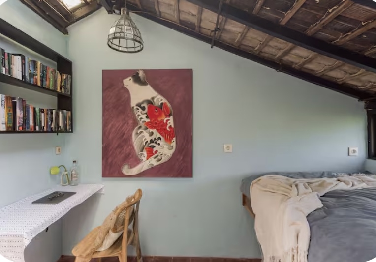 Artist residence in the ricefields