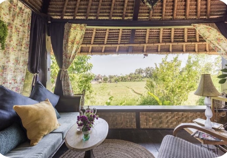 Artist residence in the ricefields
