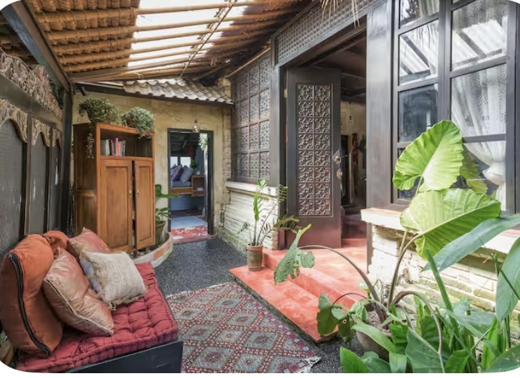 Artist residence in the ricefields