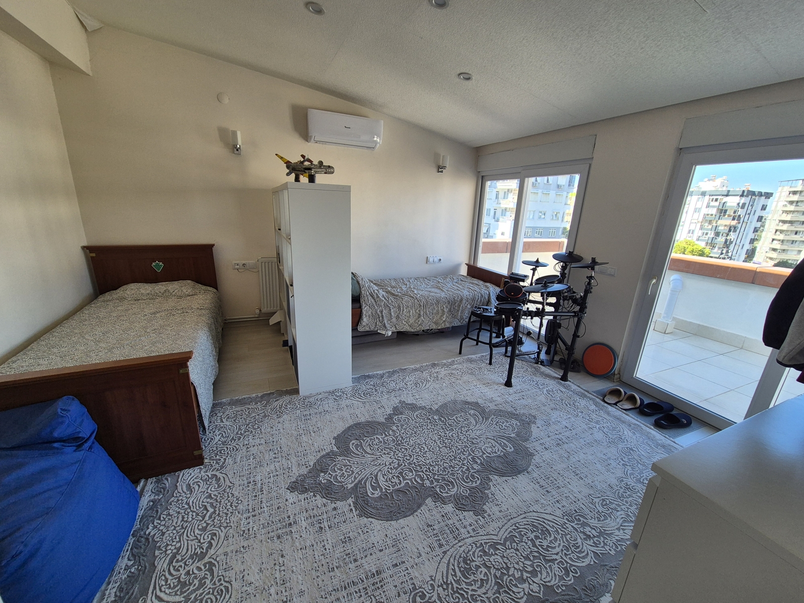 Apartamento grande no terraço de 4 quartos no centro de Antália