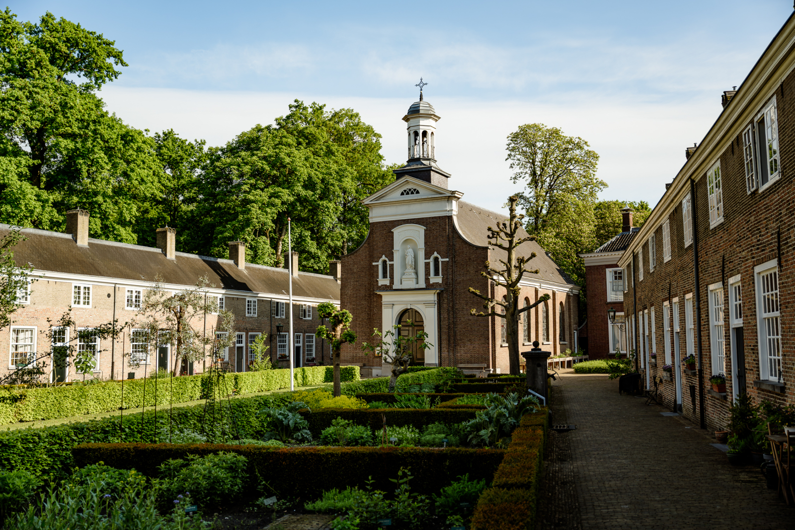 With some beautiful courtyards