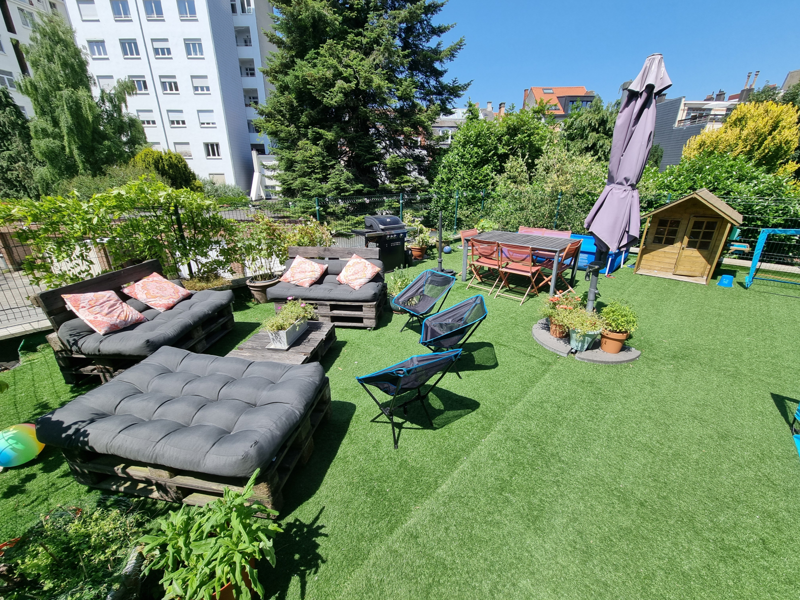 Nuestra hermosa terraza soleada...