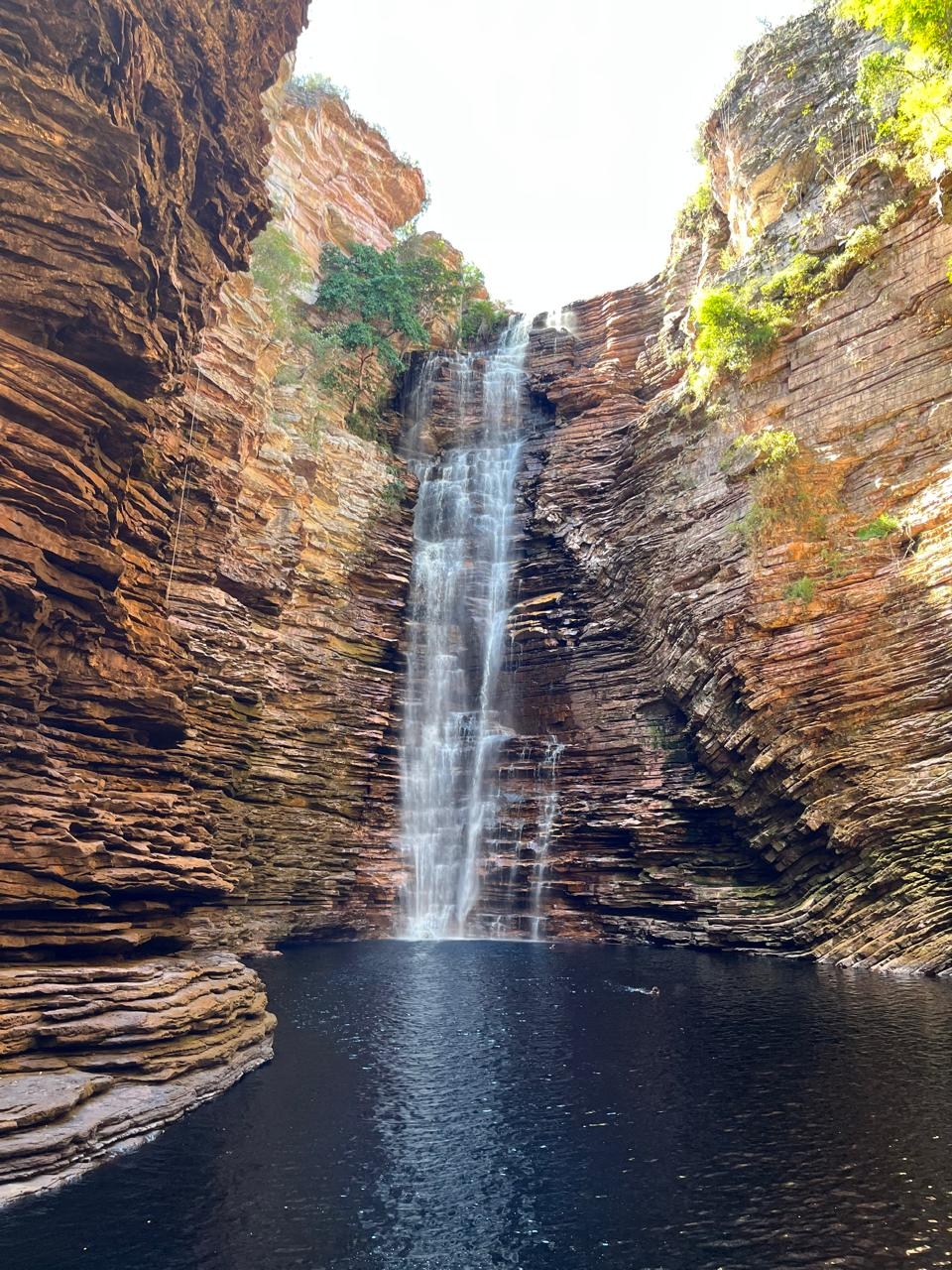 Buracão Waterfall. We are 13km from the start of the trail