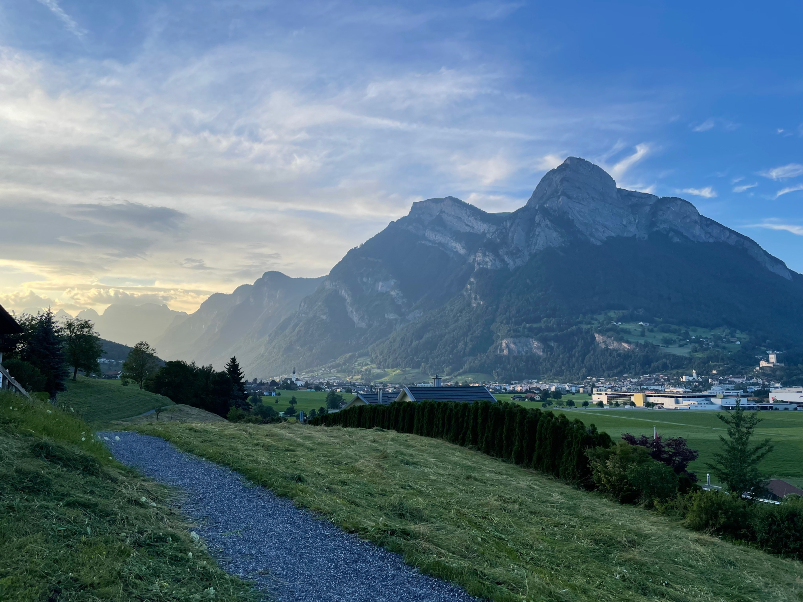 Nuestro pueblo desde uno de los senderos para caminar