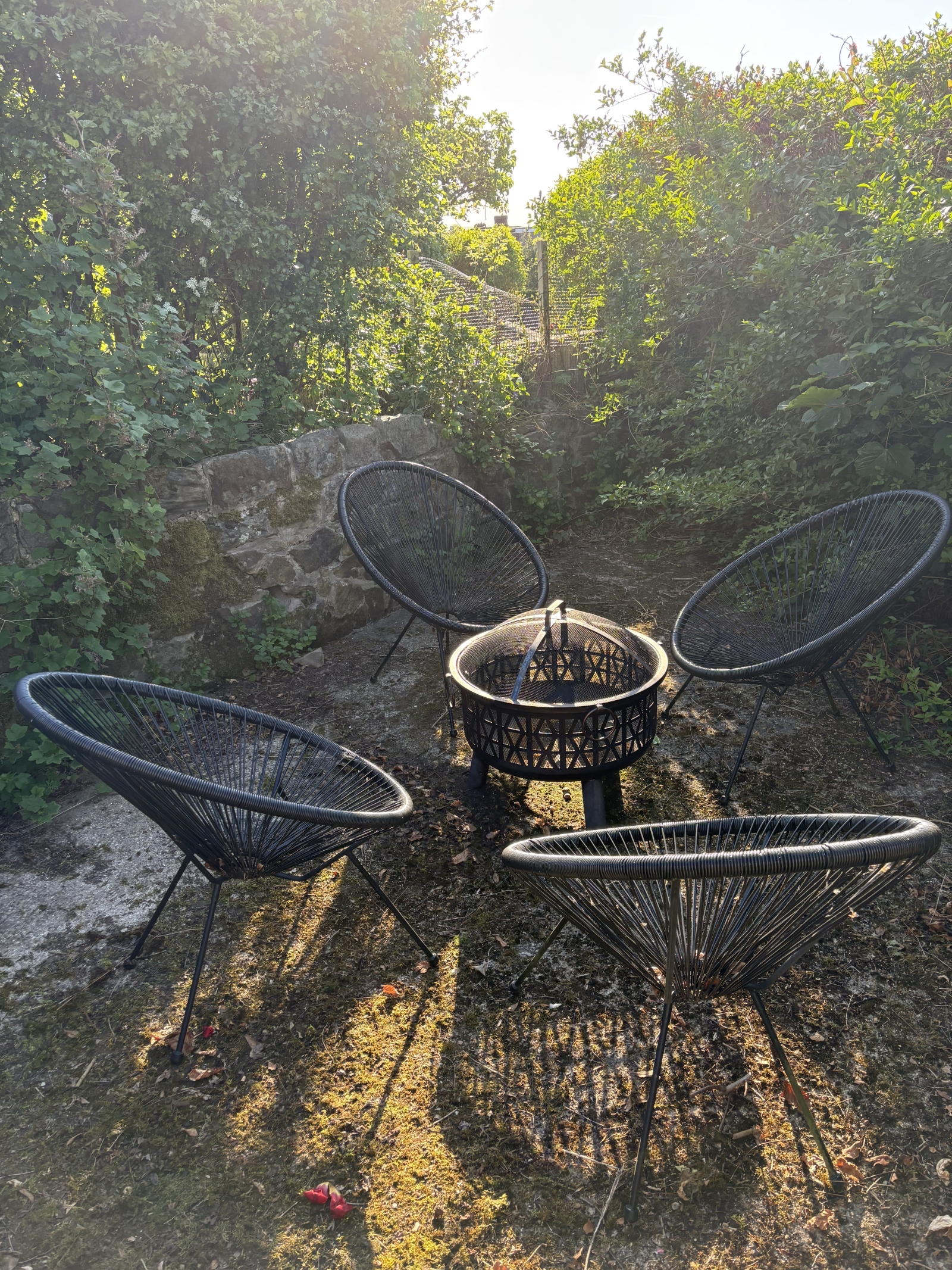 Fire pit and seating