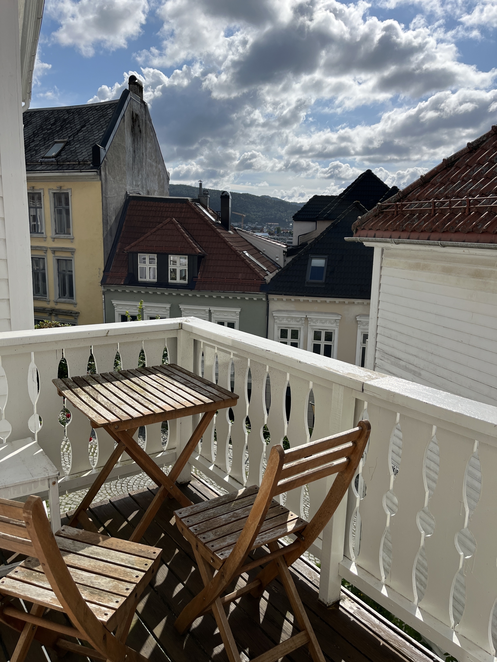 Casa incantevole nelle vecchie strade di Bergen, Norvegia