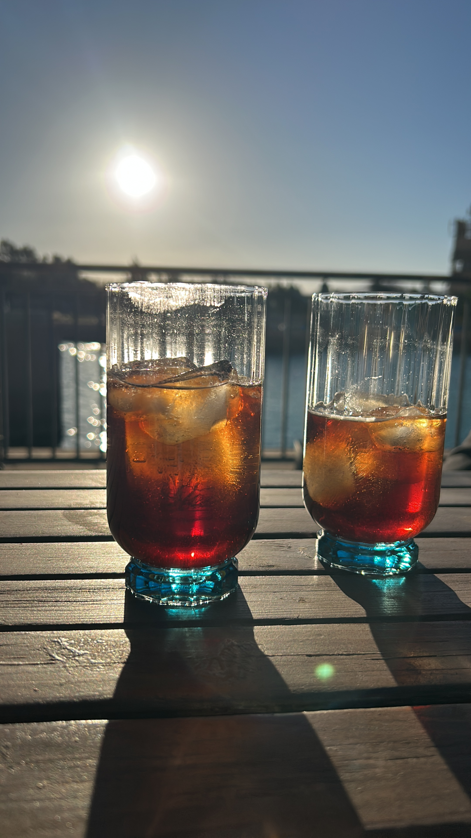 Sunset drankjes bij de BBQ