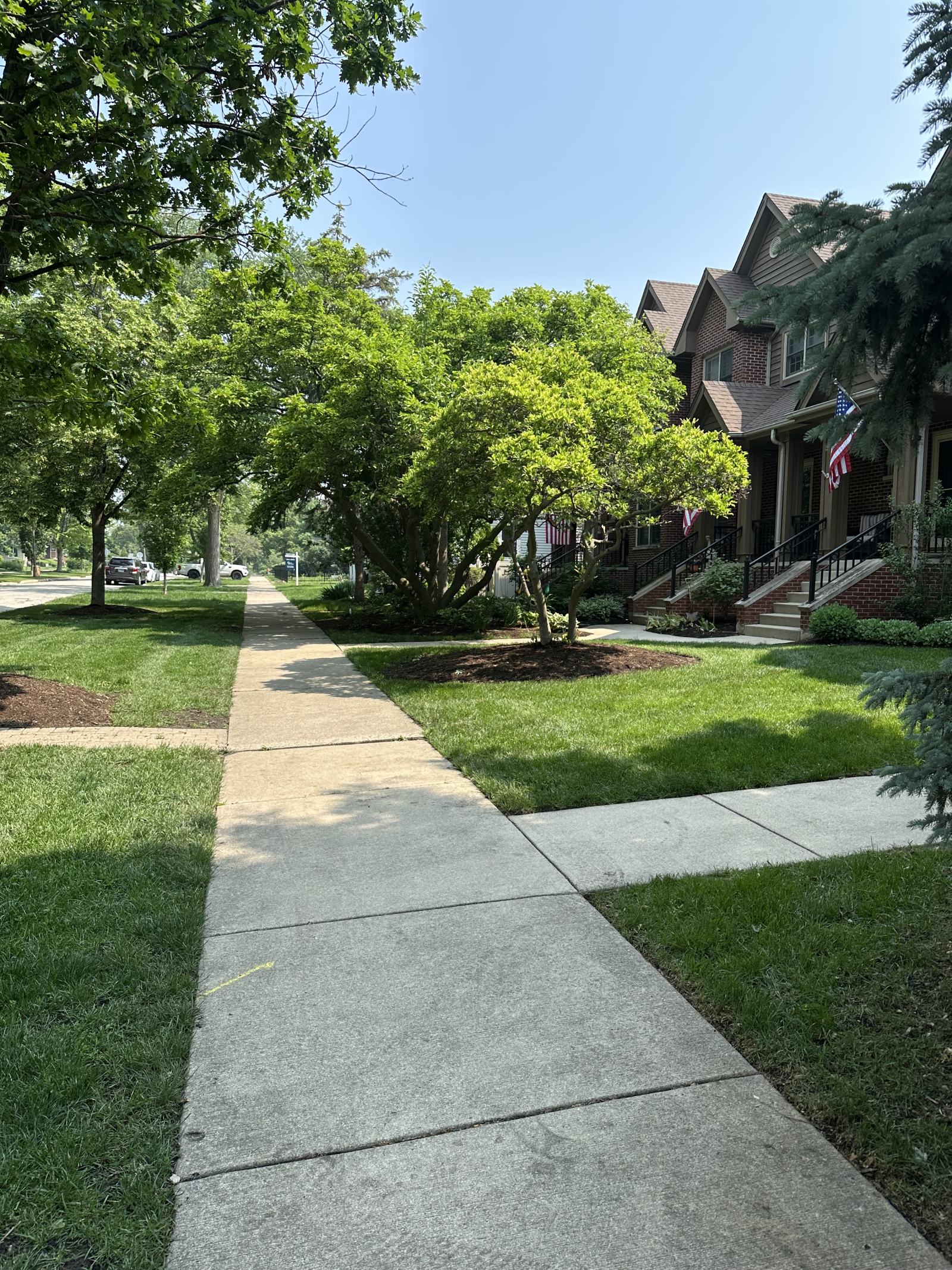 Splendido quartiere sul retro dell'appartamento