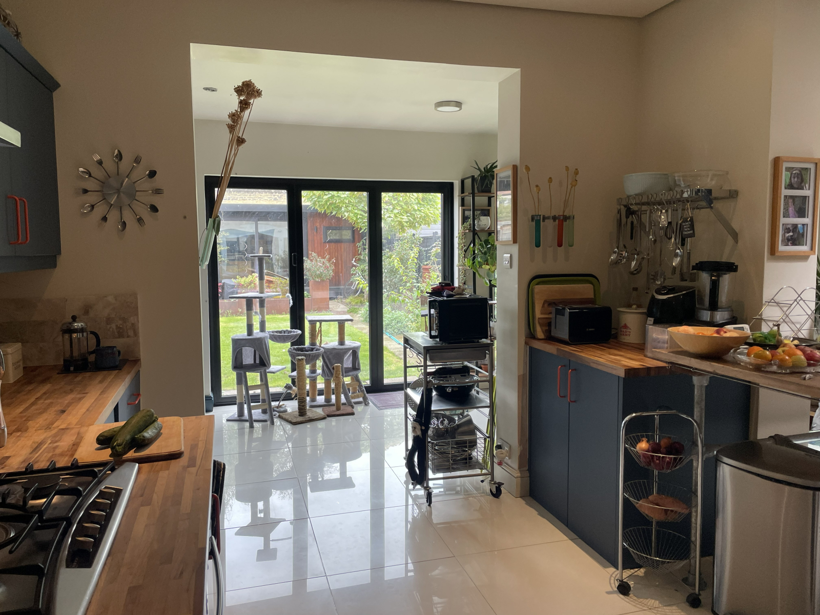 Kitchen - from hallway looking toward garden