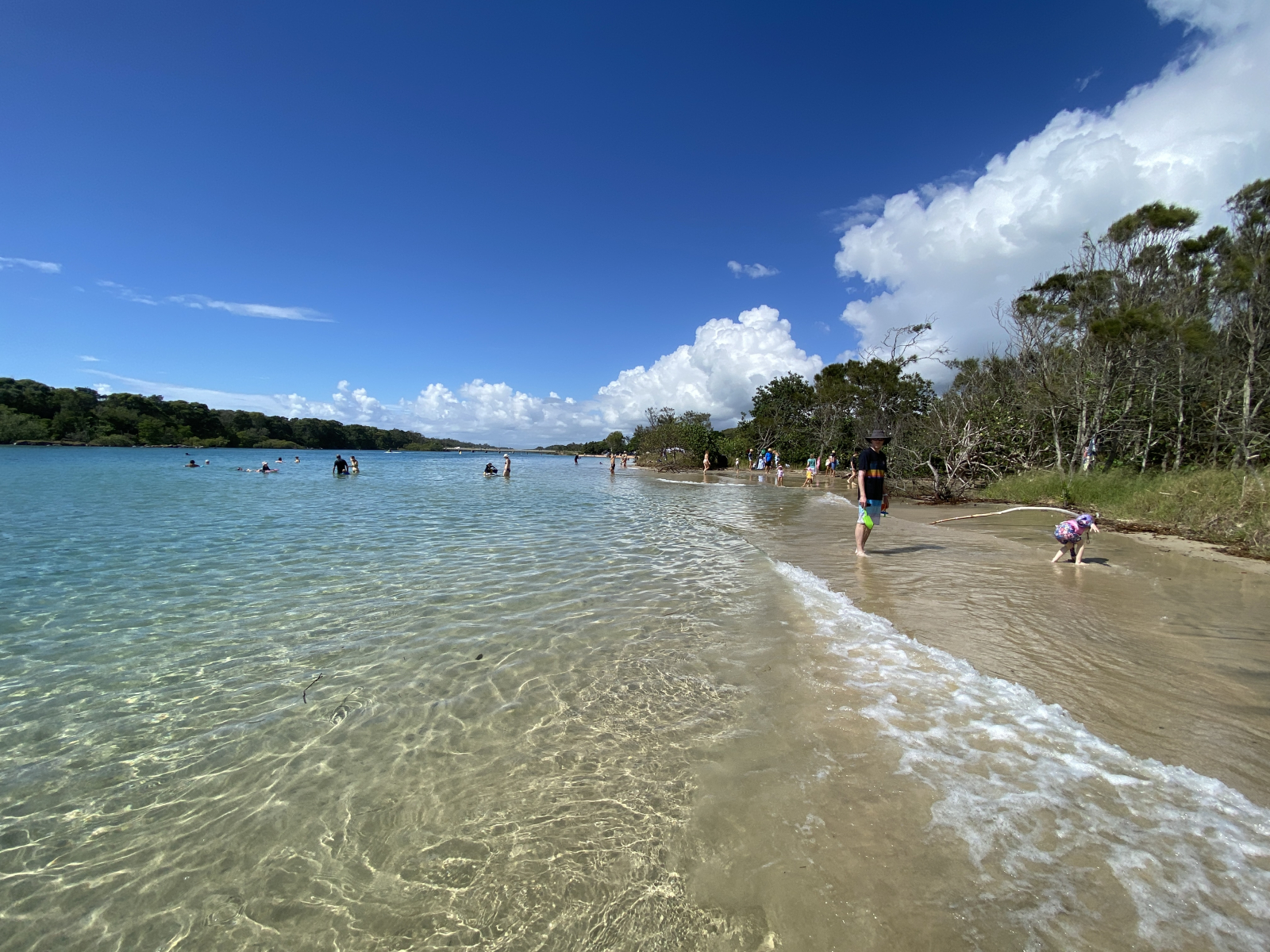 The creek at Pottsville, on high tide sometimes the water is like Fiji - so blue and clear!