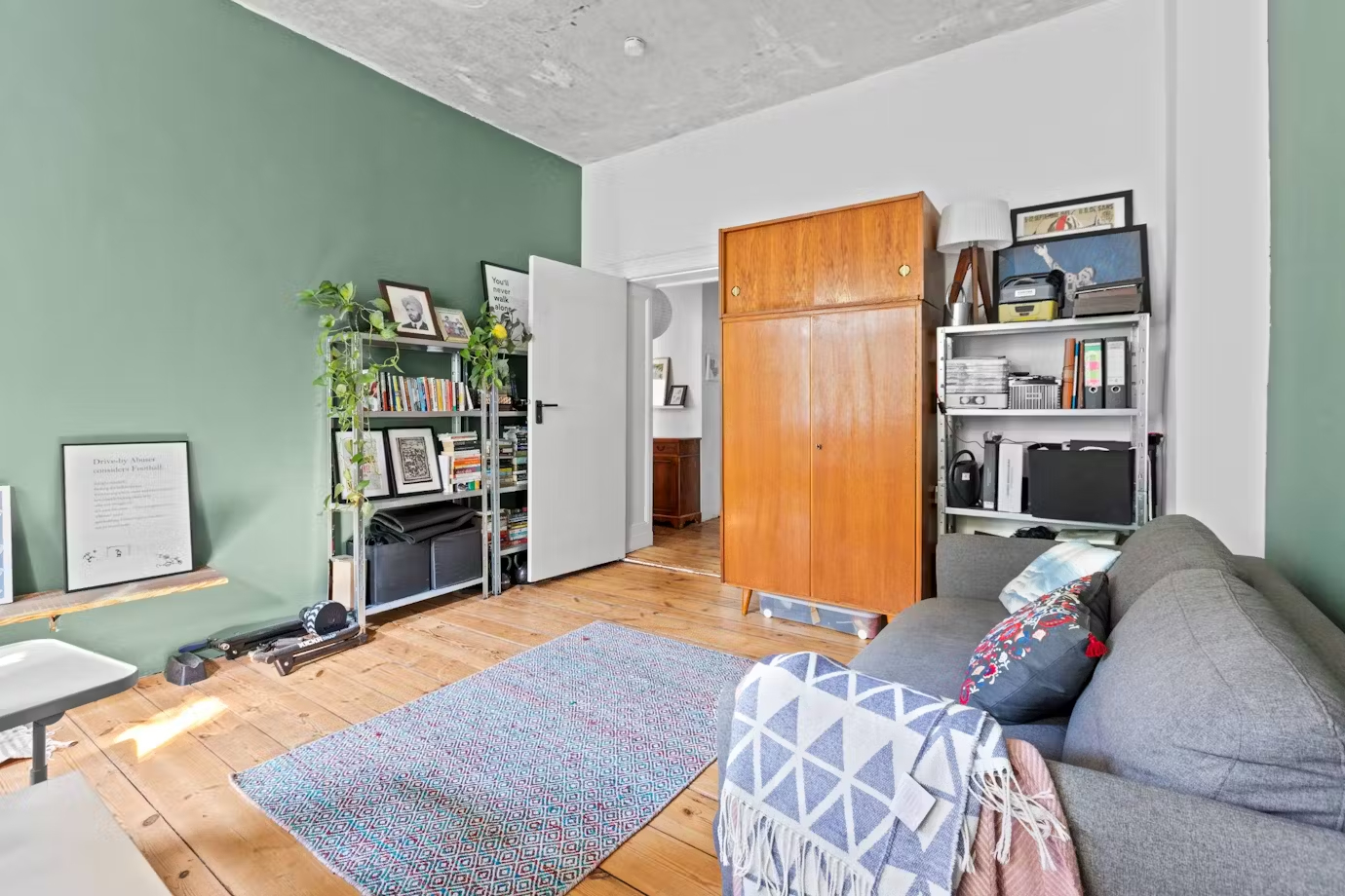 Cette chambre dispose d’un canapé-lit double confortable