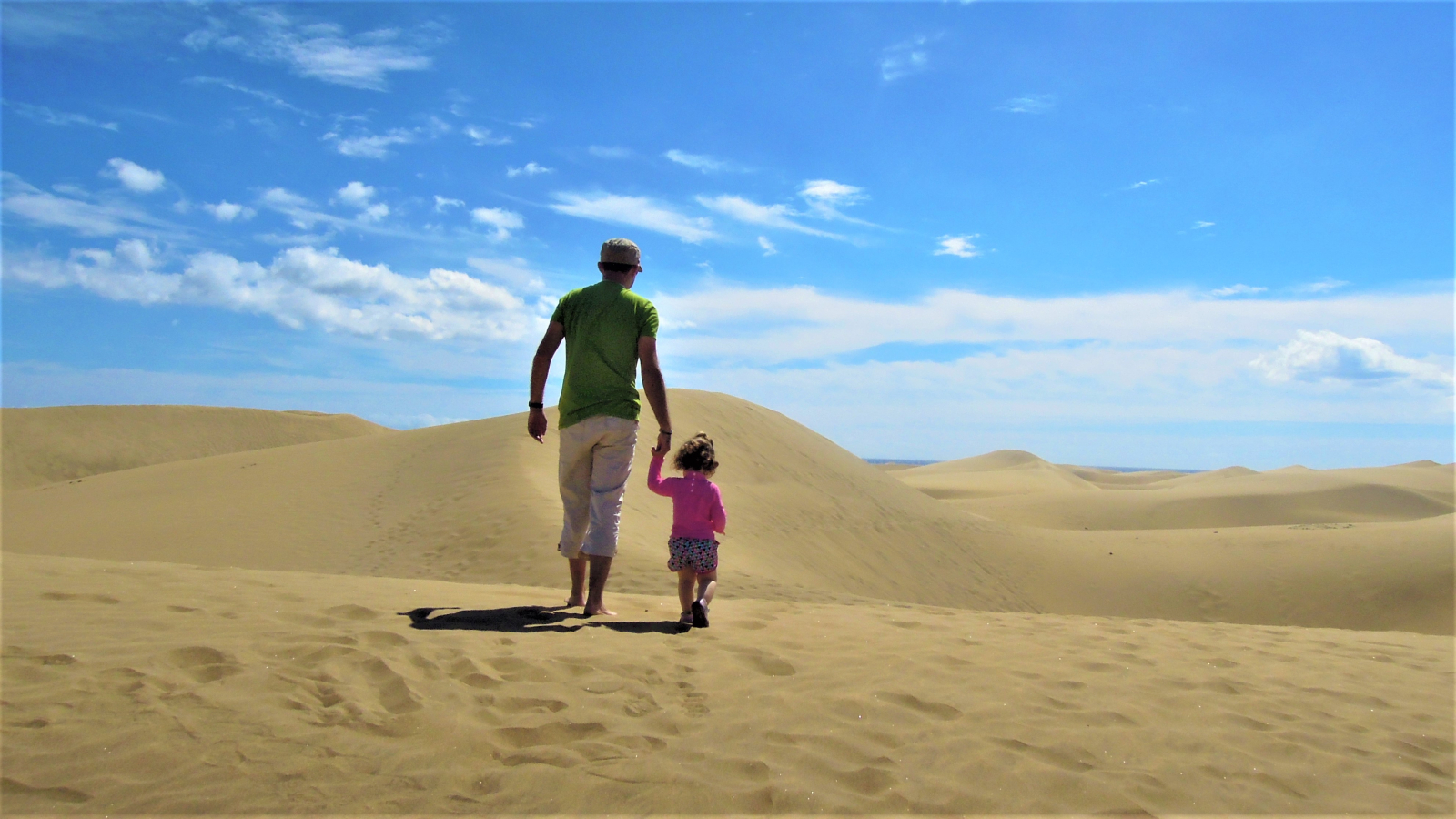 Angel & Aylén nelle dune di Maspalomas.