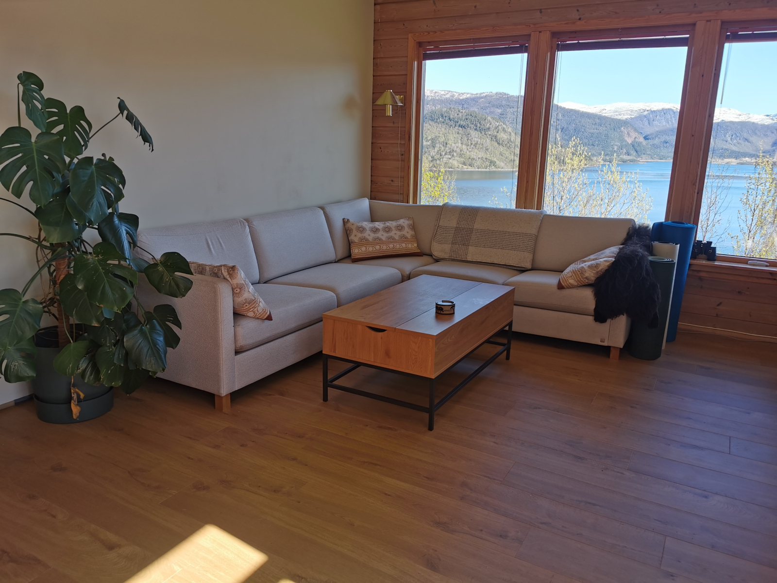 Casa vicino alla bellissima natura nel nord della Norvegia con un gattino coccolono