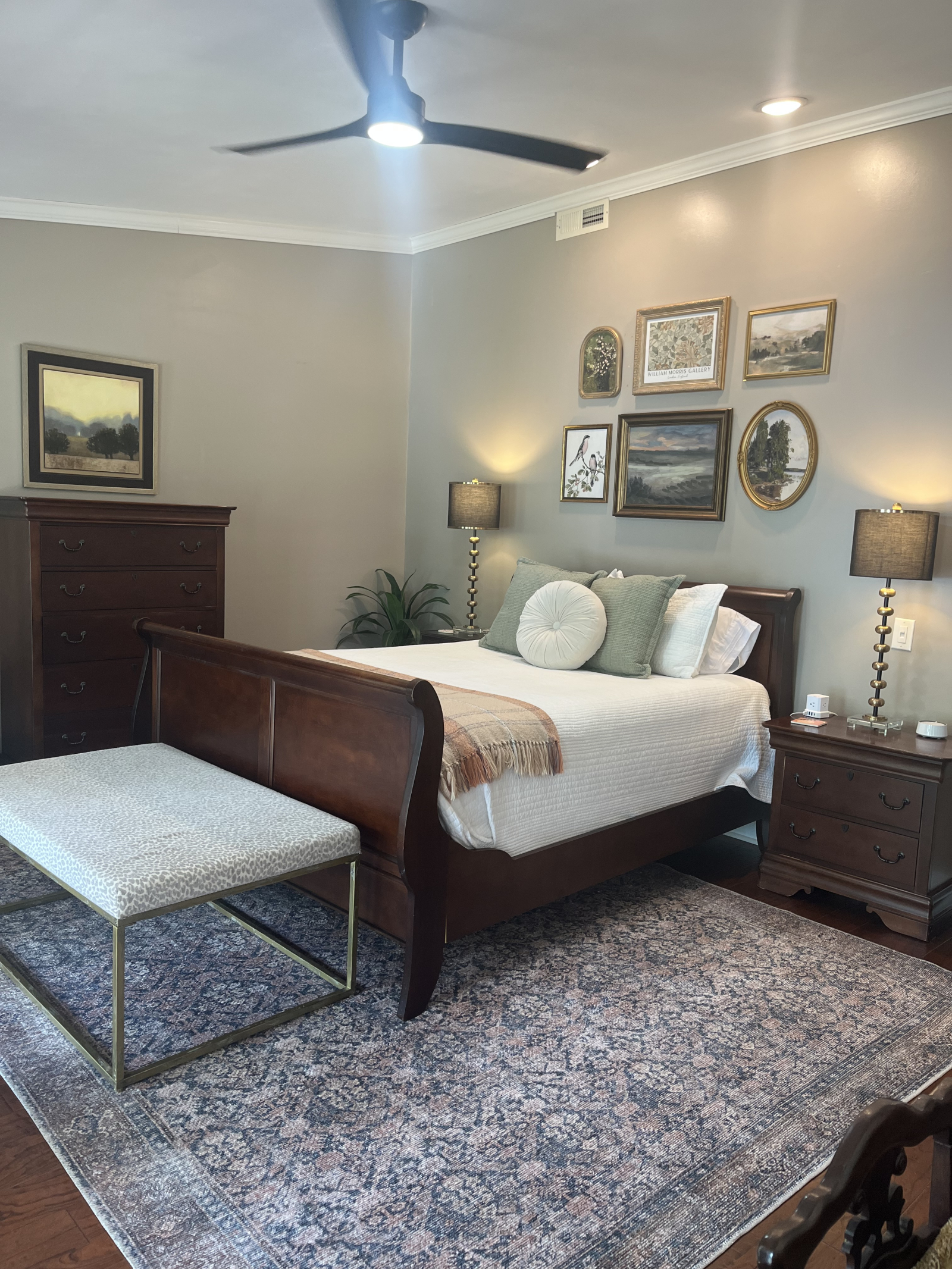 Comfortable oversized master bedroom