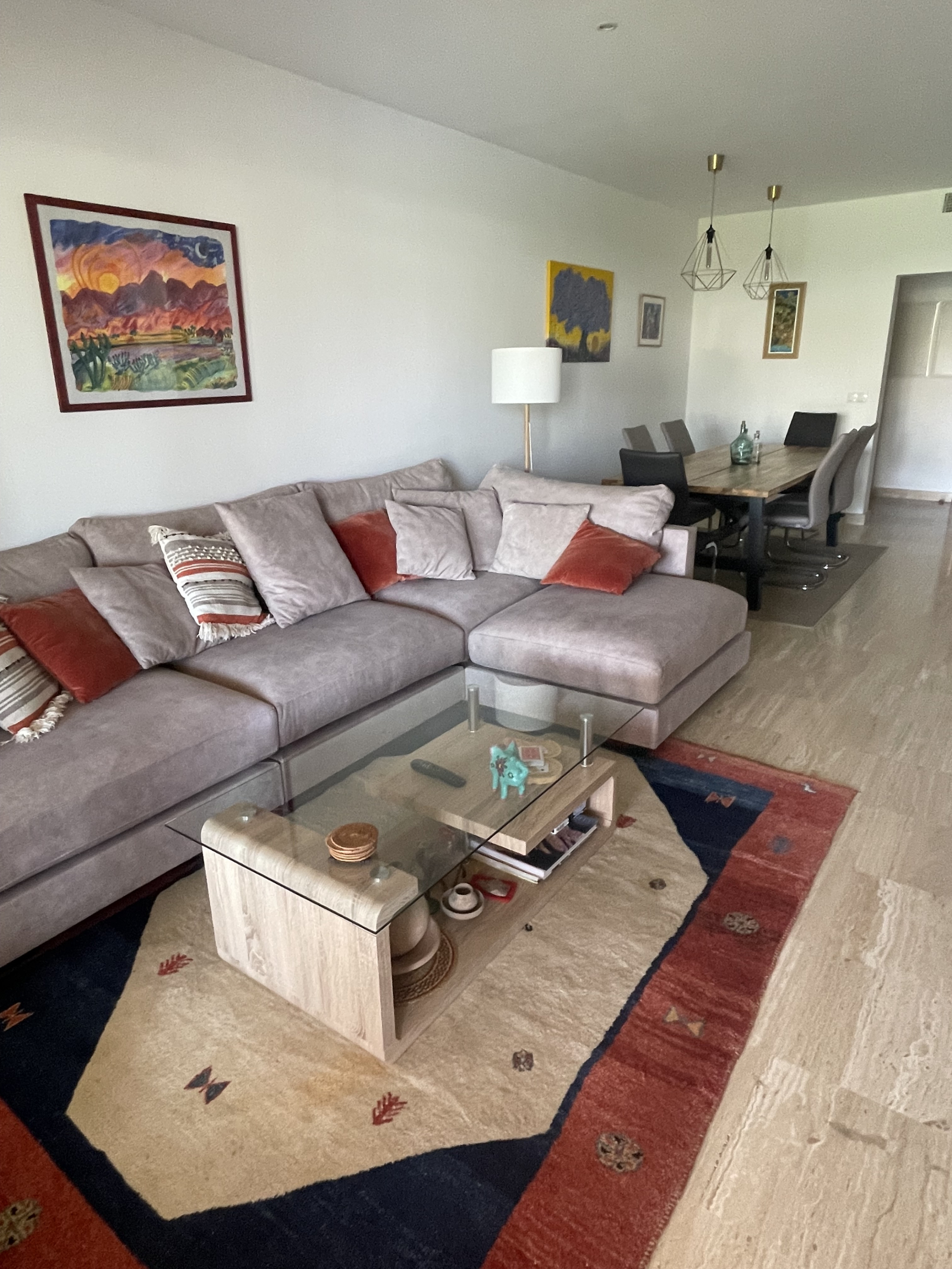 Woonkamer en eetkamer