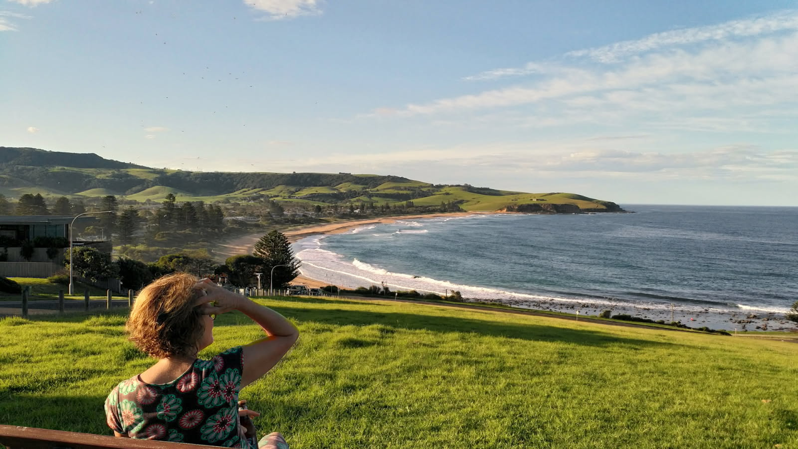 Werri Beach uitzicht vanaf de heuvel