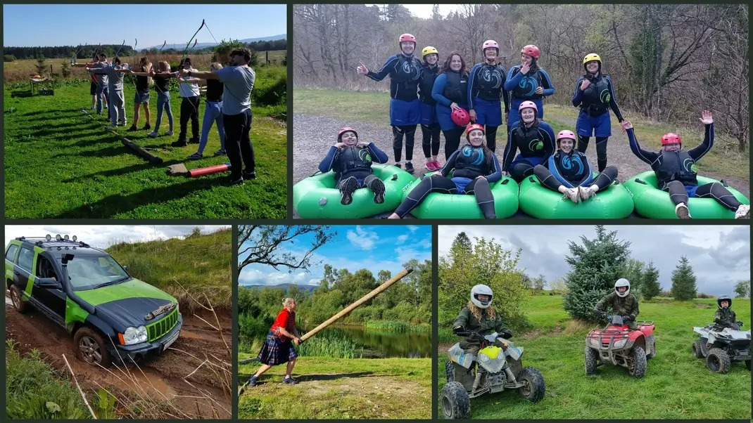 Action adventure activities 2 mins walk from the lodge.