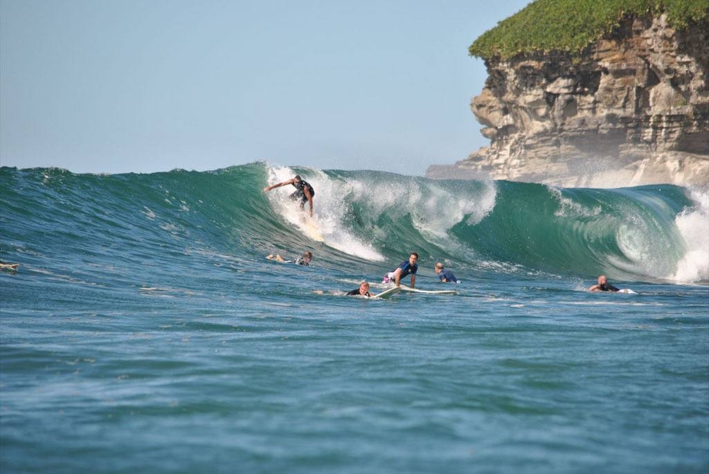 Surfs up dude on the Sunshine Coast, QLD, Australia.