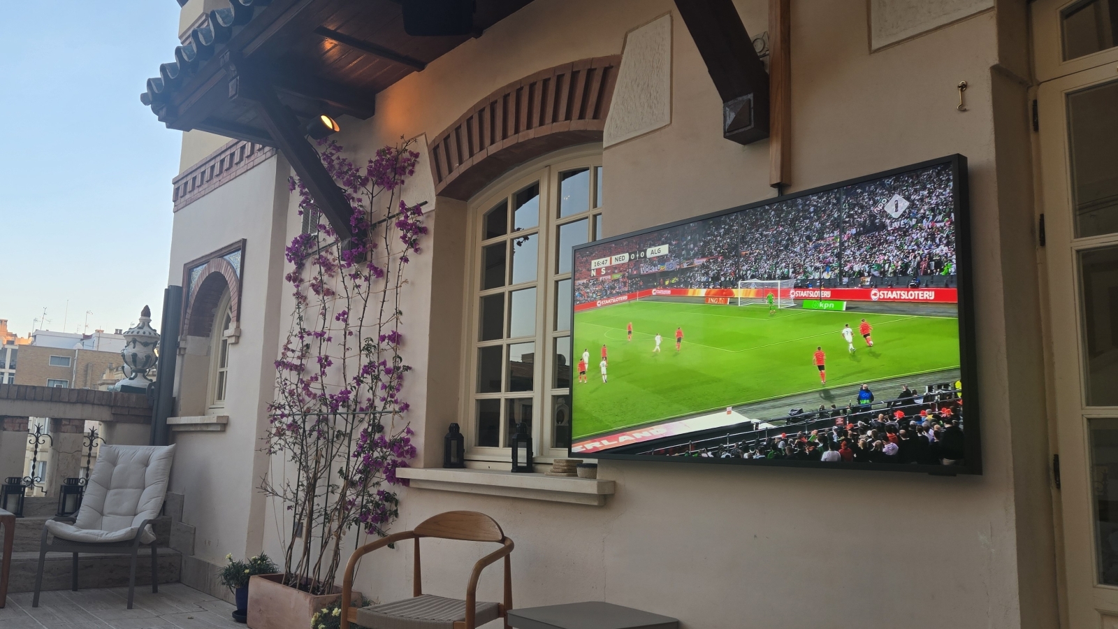 Put your feet up, watch a movie or a match!