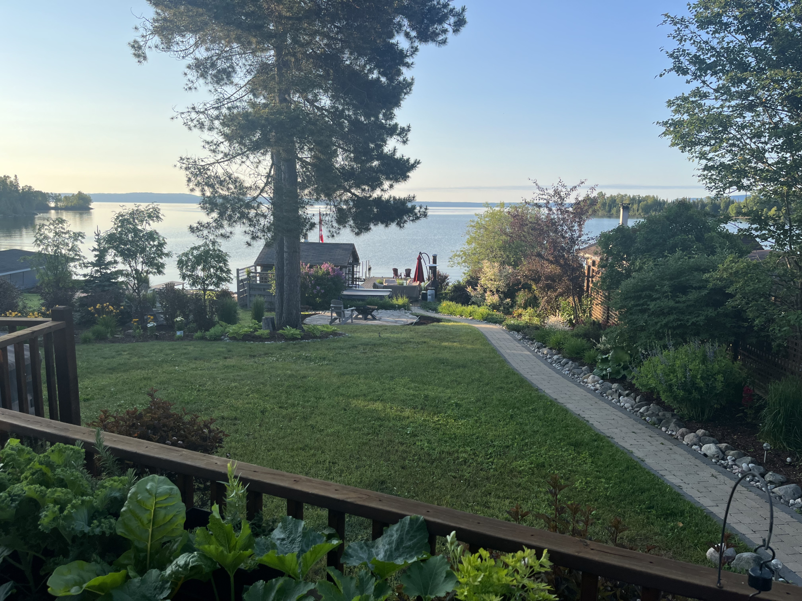 The view of Thunder Bay on Lake Superior from the upper deck