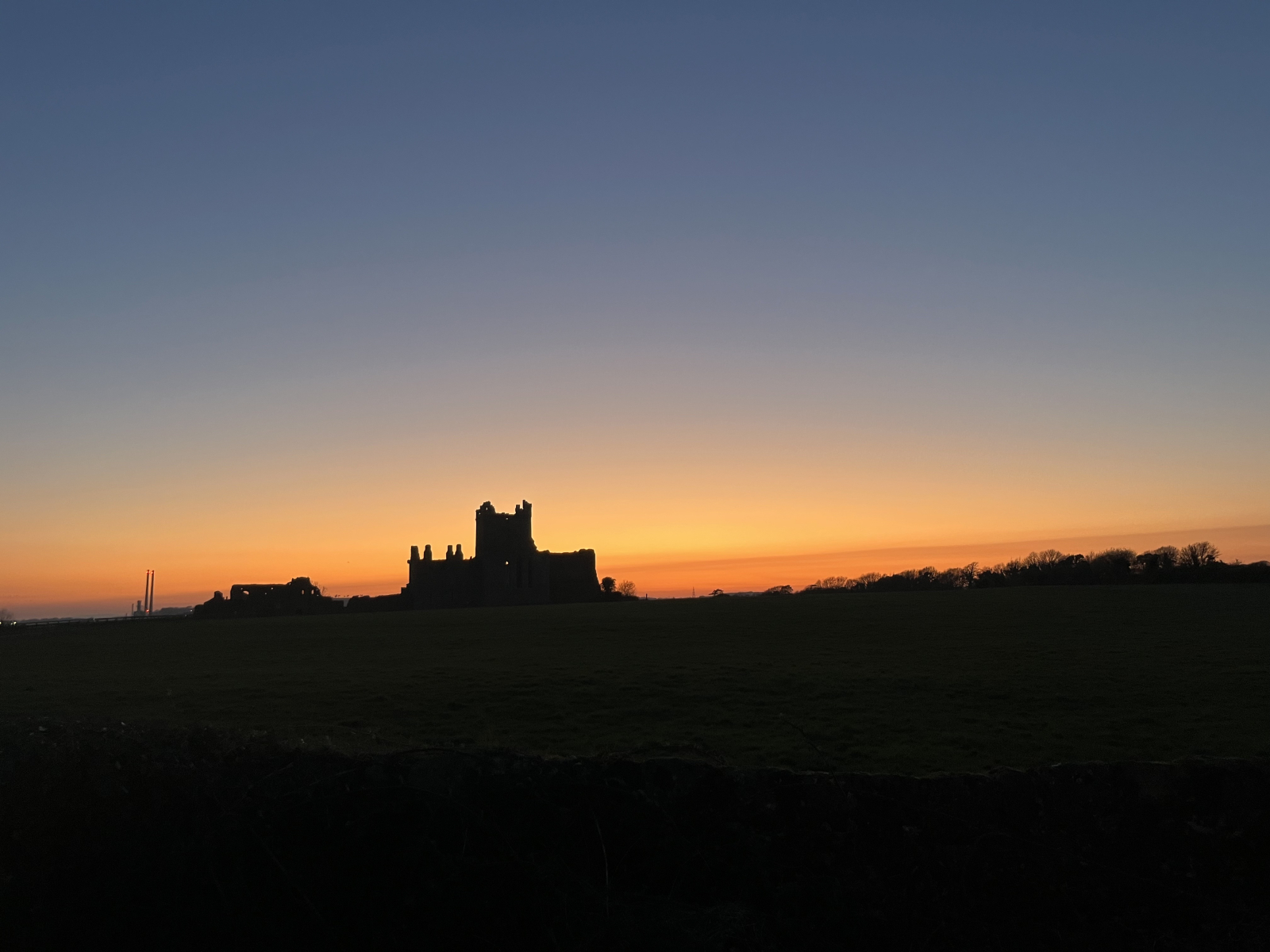 The Dunbrody Abbey at sunset....