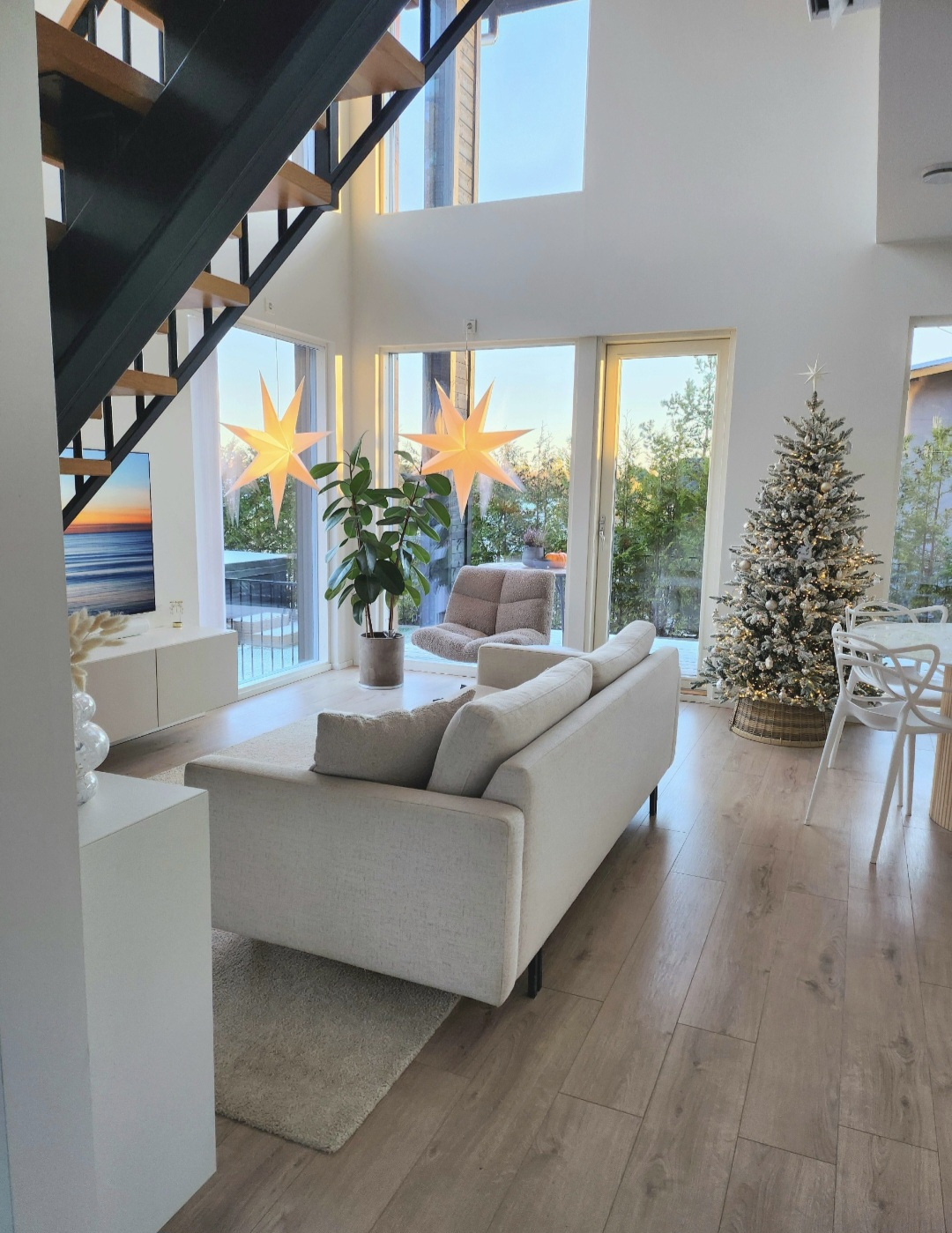 Modern home in the Capital Area, Finland with countryside surroundings