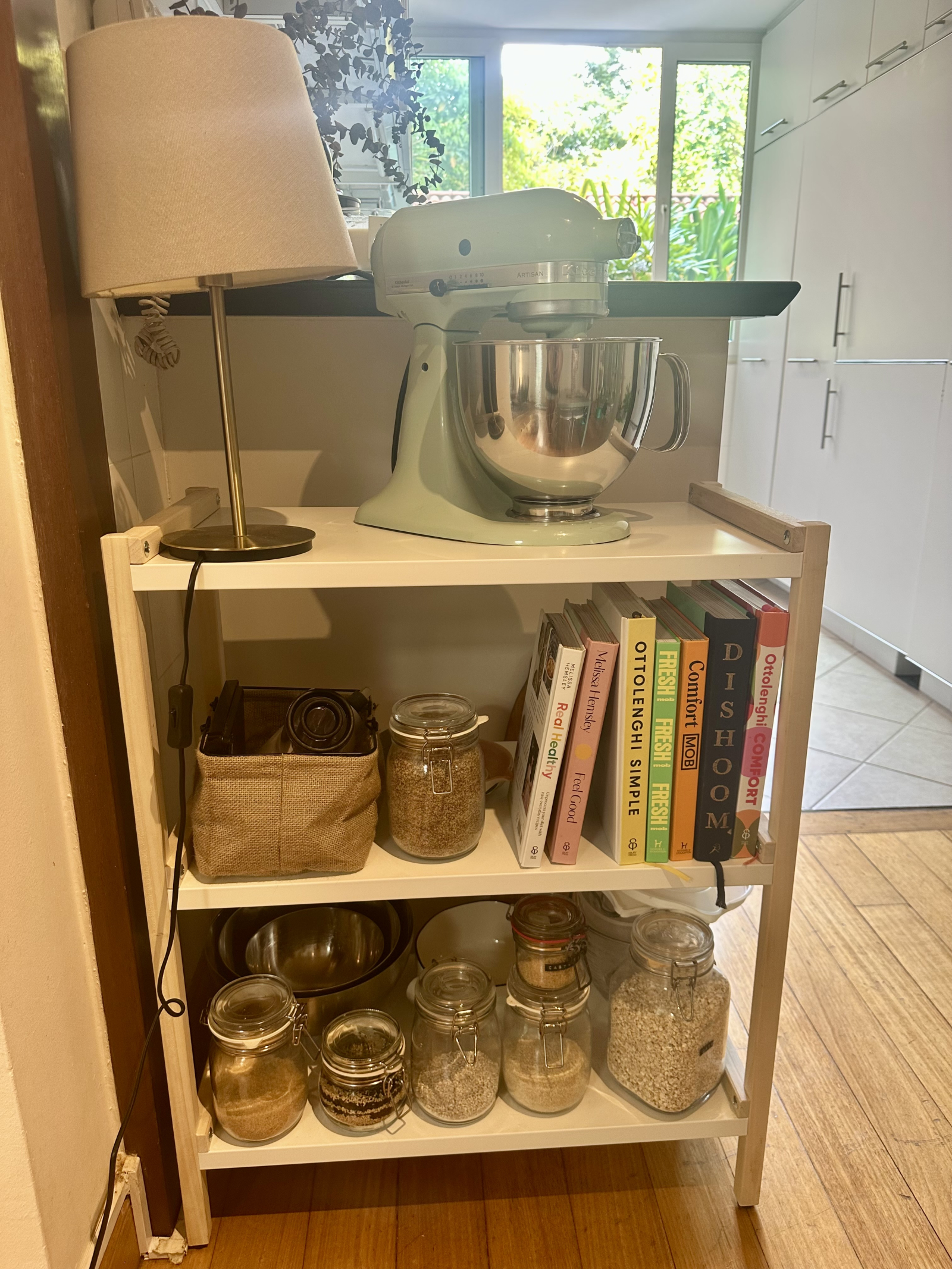 Minha área de panificação, além de livros de receitas