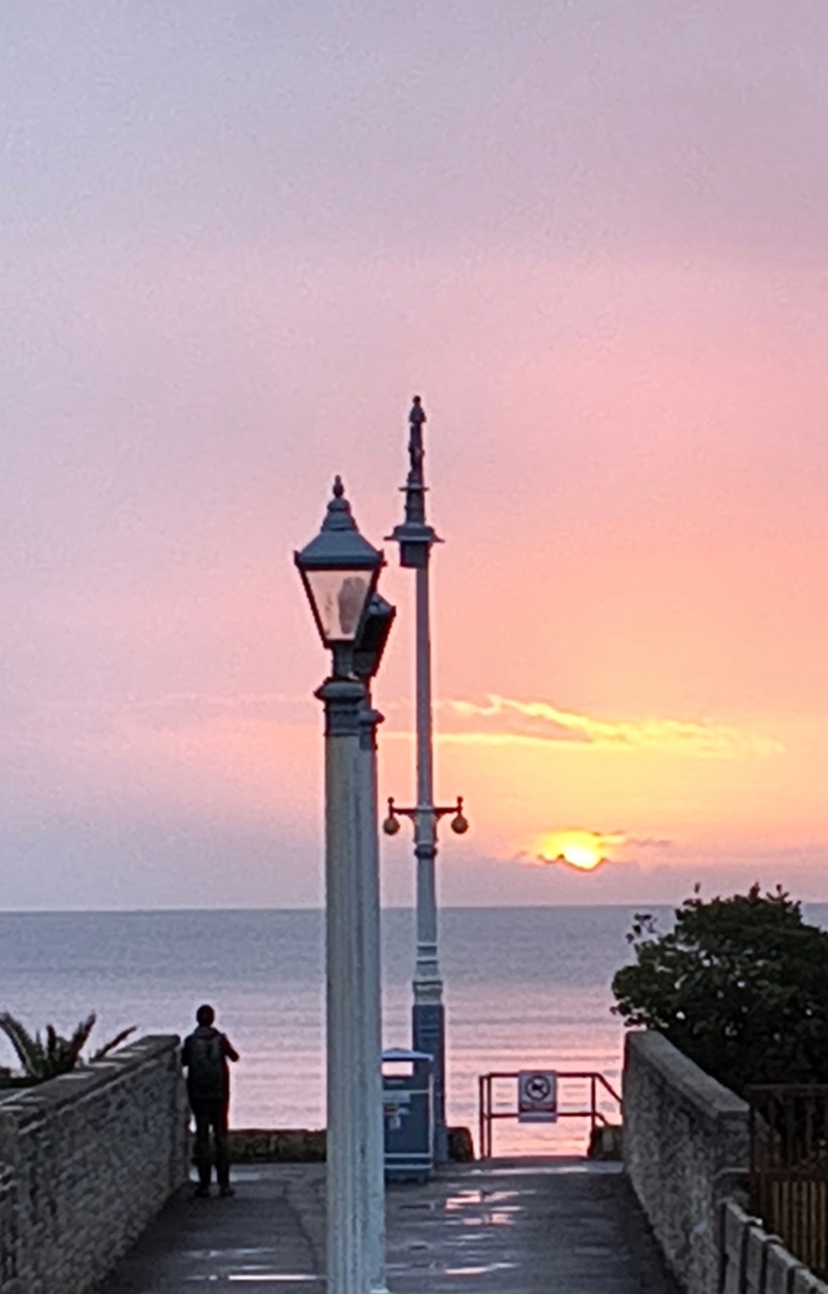 Beautiful view from the balcony. You can see the sun rise in the early morning.