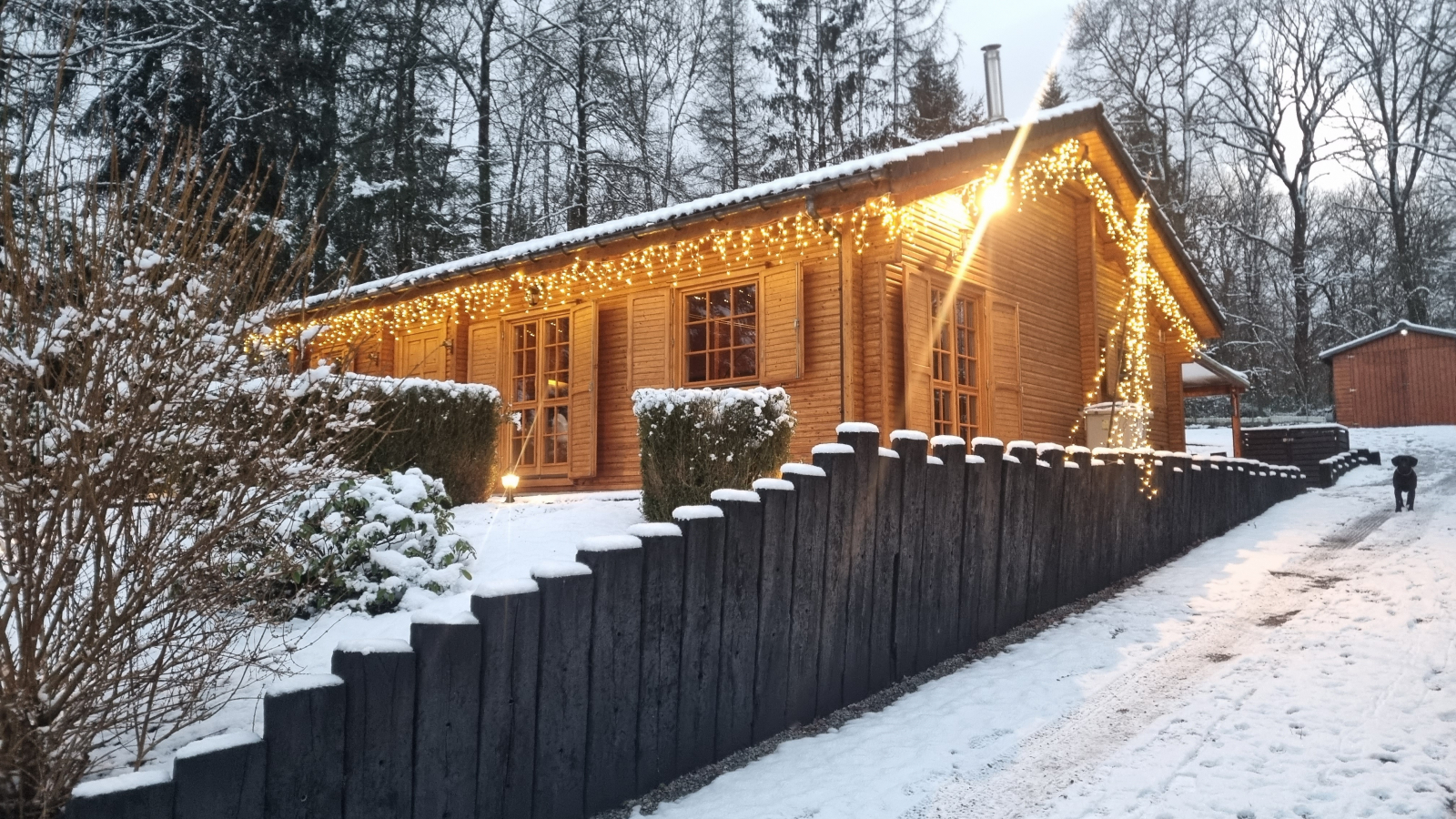 Chalet con vista frontal