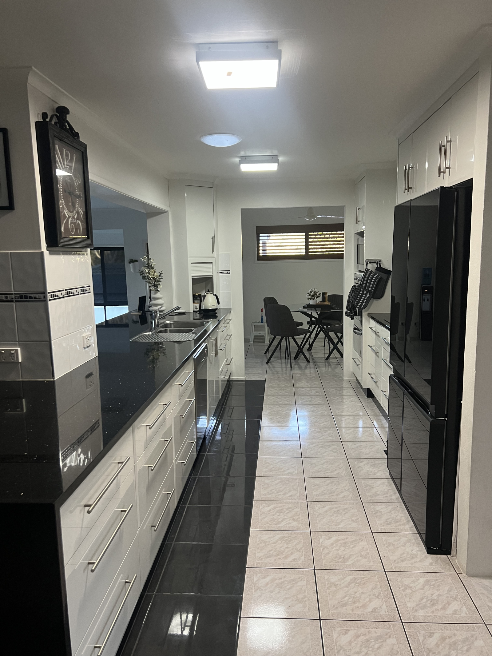 Kitchen and dining area.