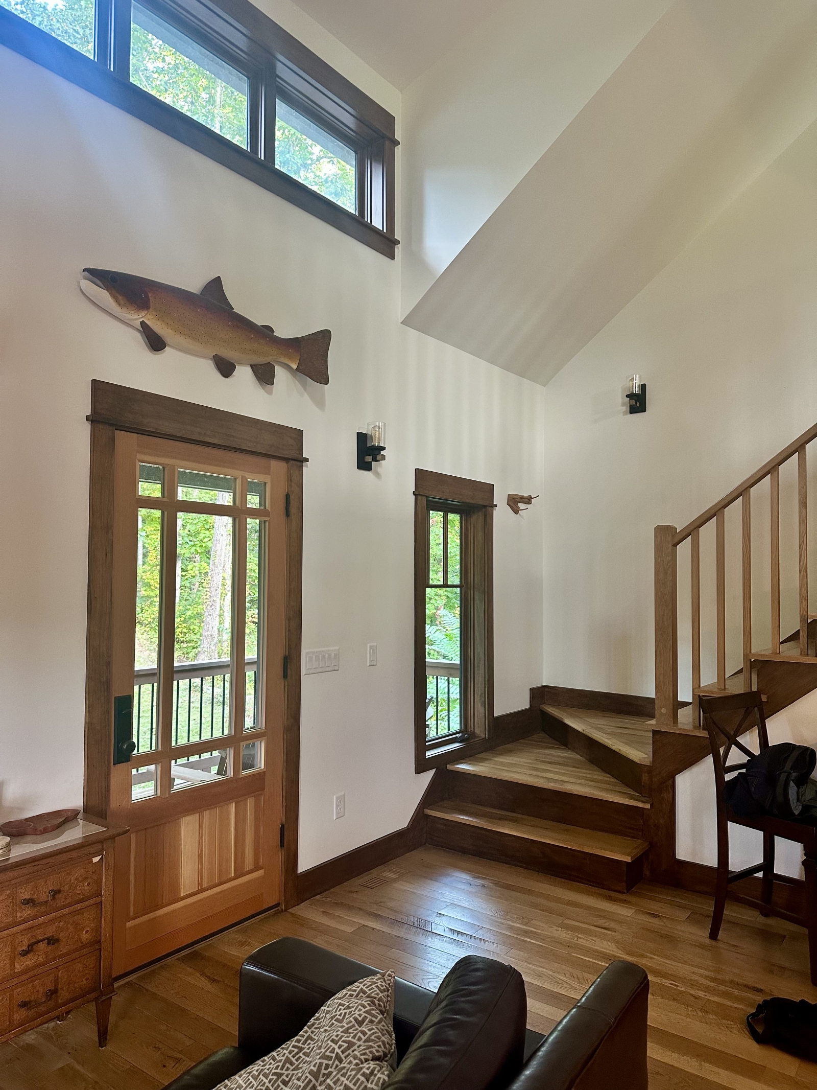 Stairs to the cozy loft living space