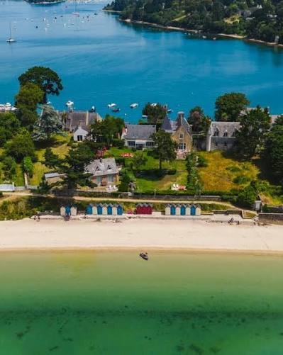 Pereguern - vista para o mar em uma ilha em Morbihan