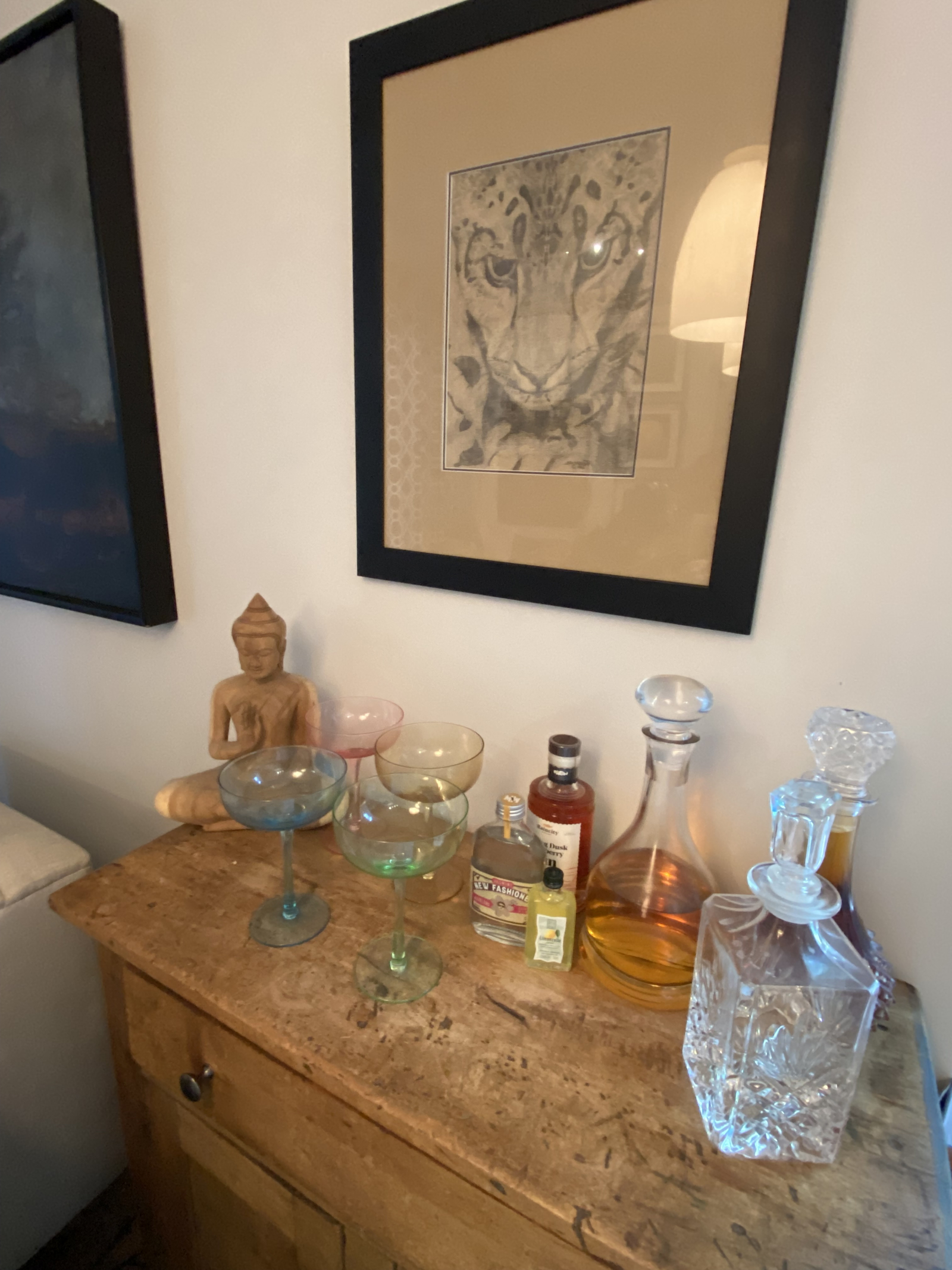 Kleine Bar in der Küche