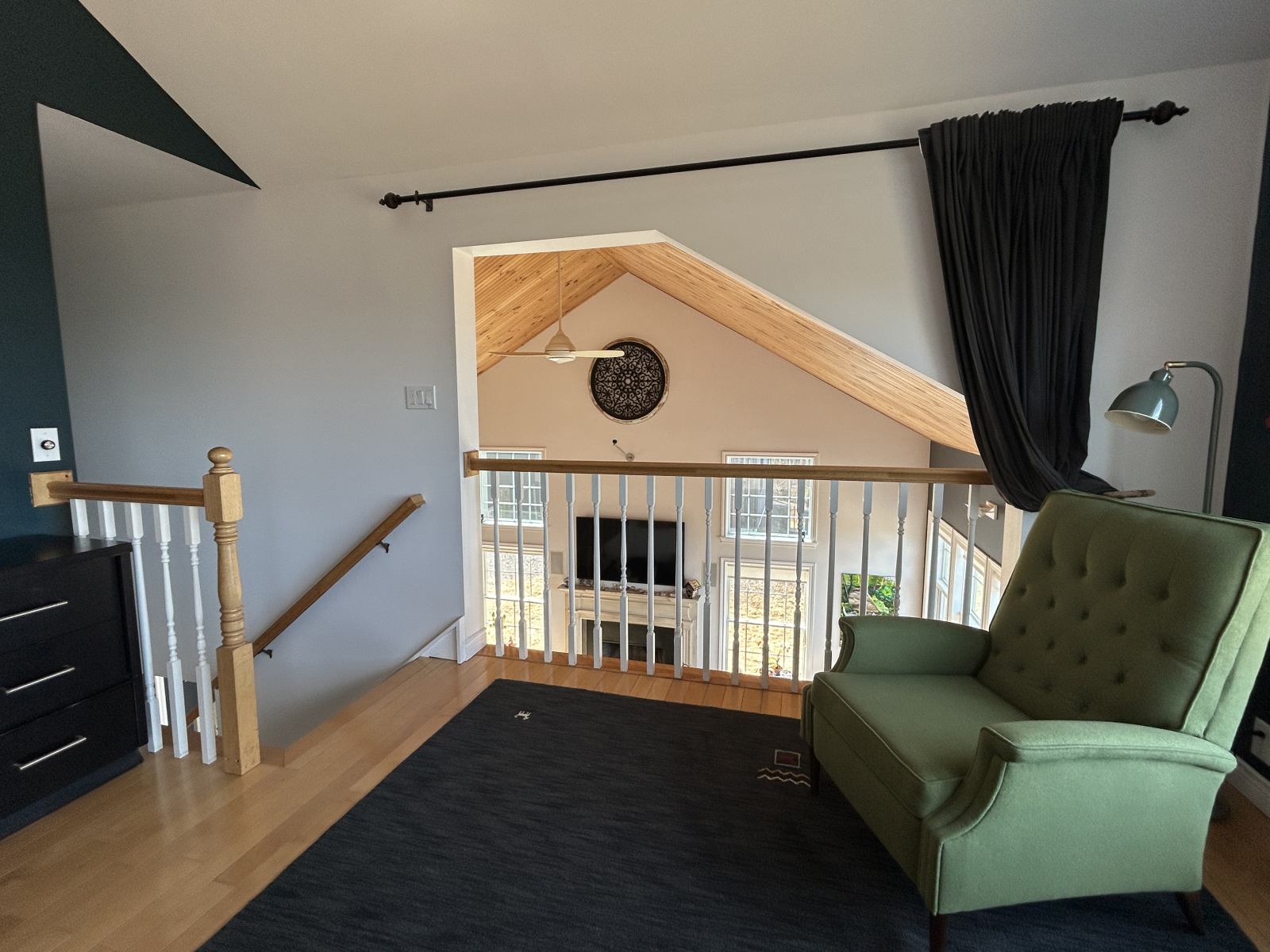 2nd floor over-look to living room