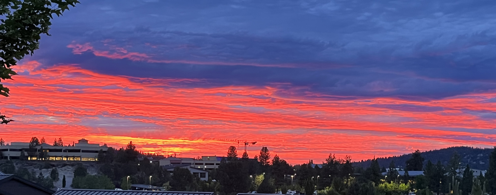 Centraal OF zonsondergang, Old Mill gebied.