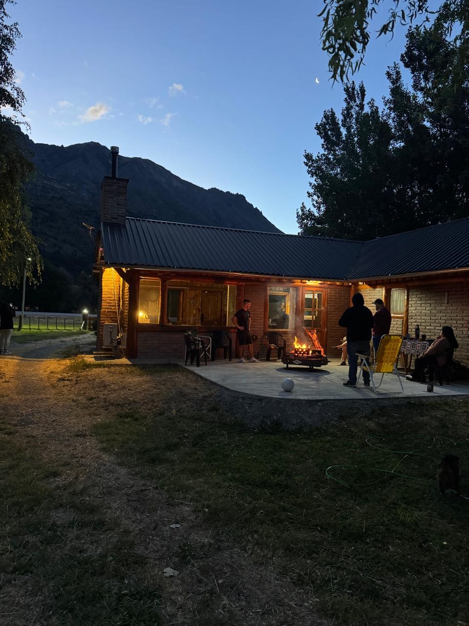 Asado on a cold night